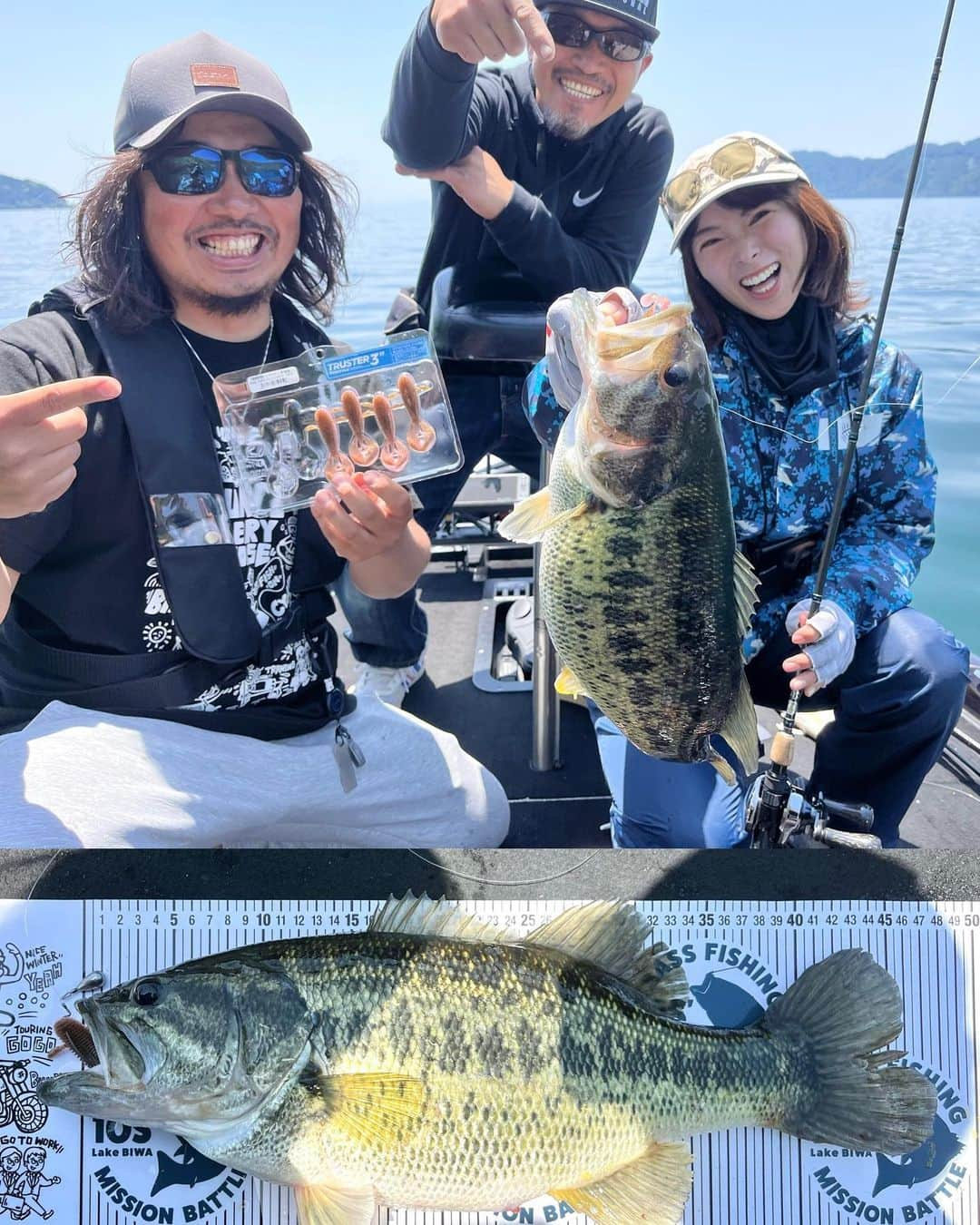 高本采実さんのインスタグラム写真 - (高本采実Instagram)「🎣 【琵琶湖バス同船実釣会】 トランスセンデンスガイドサービスとのコラボイベント！ 好評につき今年も日程限定で開催させていただきました‼️  デカバスが狙える５月、湖上で超絶賑やかな時間を過ごしました✨ ちょうど同時期にハックル10S'フォトコンテストin琵琶湖2023 @huckle_10s も開催中だったので お題のルアーでバス釣りも楽しみ、みんなでエントリーしました🎣🔥  そしたらまさかの私、タカモト当選しました！ ありがとうございます😂✨  それだけじゃなく！！！ 念願のビックベイト、ゴーストで自己記録更新🔥🔥🔥 「56cm、3340g」のデカバスちゃんでした！ まだまだロクマルへの道は長いですが頑張るぞっ！！！  嬉し楽しおもしろしな２日間、ありがとうございました🤩✨  自己記録更新タックル rod：KTX (GTプロトベイト) @transcendence_japan  reel：ビッグシューター @abugarcia_japan  handle：Gハンドル line：40lbフロロ snap：ファストスナップ @bkk_japan  lure：クラッシュゴースト @drtheadz  hook：SPEAR3/0 @bkk_japan   ⛴️ @bikkurimantkd   . . . .  #琵琶湖 #ブラックバス #バス釣り #バスボート #blackbass #bassfishing #トランスセンデンス #琵琶湖バス #ミックバスクラブ #デカバス #transcendence #大物ハンター #アングラー #fishinggirl #钓鱼 #高本采実 #あやみん #ayamistagram」9月5日 19時15分 - ayami__summer