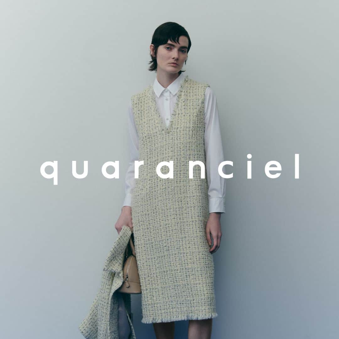 のインスタグラム：「【quaranciel】SHIPS新ブランドがスタート  SHIPSから多忙な現代の働く女性に寄り添う新ブランド 「quaranciel（カランシエル）」が 2023年秋冬デビューしました。  ブランド名の由来は、フランス語の「quarante（40）」に「ciel（空）」を掛け合わせた造語。女性の40歳は仕事や子育て、プライベートと多忙を極め、ライフスタイルも様々な一方で、年齢と経験を重ねて自分のスタイルが確立されていく。「quaranciel」は、そんな果てしなく広がる空のような可能性を感じる、魅力的な大人の女性に寄り添うブランドです。  予約で人気だったアイテムの一部通常販売がスタートし、新作も続々登場します。 是非、チェックしてみてください。  ▽Rakuten FashionサイトのURLからCHECK。 https://brandavenue.rakuten.co.jp/brand-quaranciel/  ▽quaranciel公式Instagramでは、コーディネート動画や新作情報も掲載中。 @quaranciel_official https://www.instagram.com/quaranciel_official/  ▽Rakuten FashionはプロフィールのURLからCHECK。 @rakutenfashion  さらに、アプリからの購入でポイント最大2倍！ 📱アプリダウンロードはプロフィールのハイライトからご覧ください。  #RakutenFashion #楽天 #Rakuten #quaranciel #カランシエル #新ブランド #ファッション #通勤 #通勤コーデ #SHIPS #シップス #レディース」