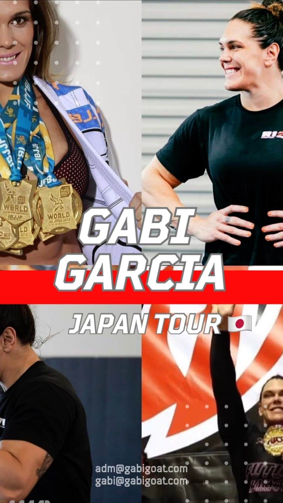 ギャビ・ガルシアのインスタグラム：「Japan see you soon 🔜 announcement  🇯🇵❤️❤️ #mmajapan #gabigarcia」