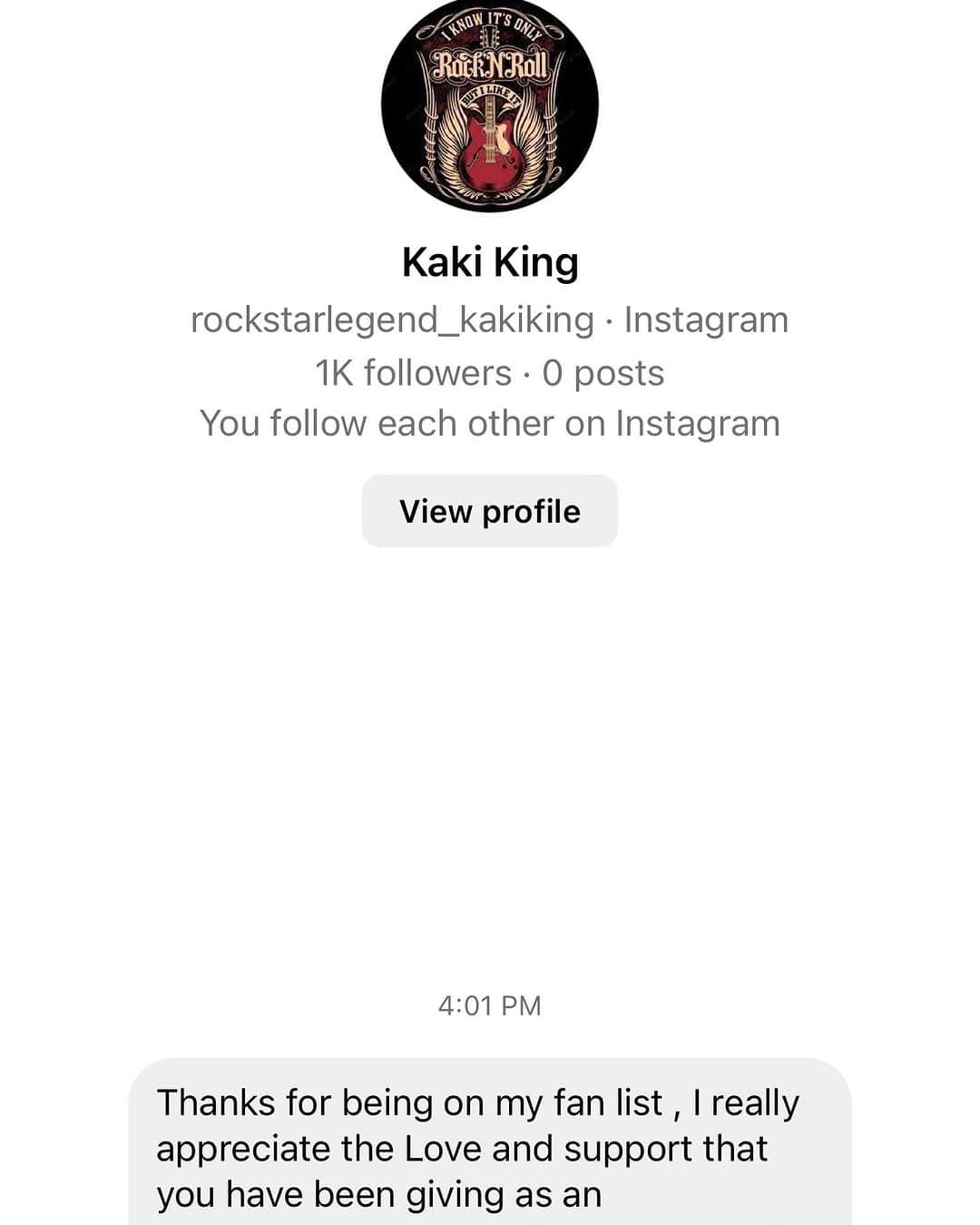 カーキ・キングのインスタグラム：「Hahaha no this isn't me but I want to take over this account one day. Pls don't respond unless you can manage a reverse scam on this clown.」