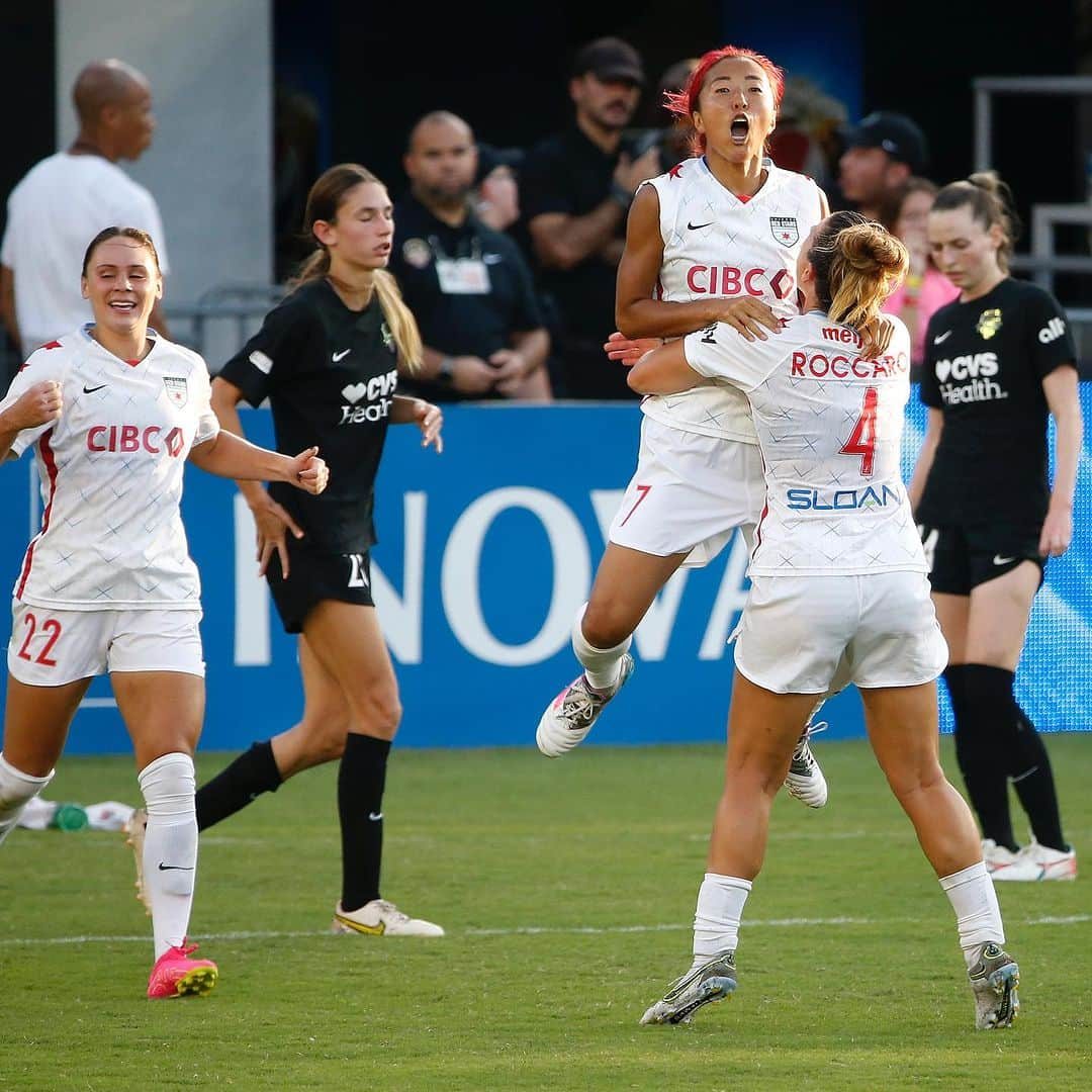 大儀見優季のインスタグラム：「🫨😤 😤🫨  “Little Tiki-Taka”😏🎙️  And Goal No.2️⃣1️⃣ for @chicagoredstars 🫡」