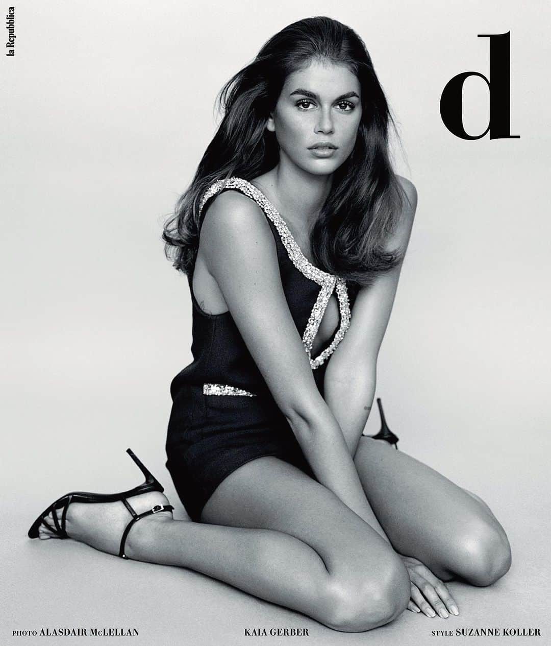 カイア・ジョーダン・ガーバーのインスタグラム：「cover of @drepubblicait by @alasdairmclellan ♥️ for my @celine family」