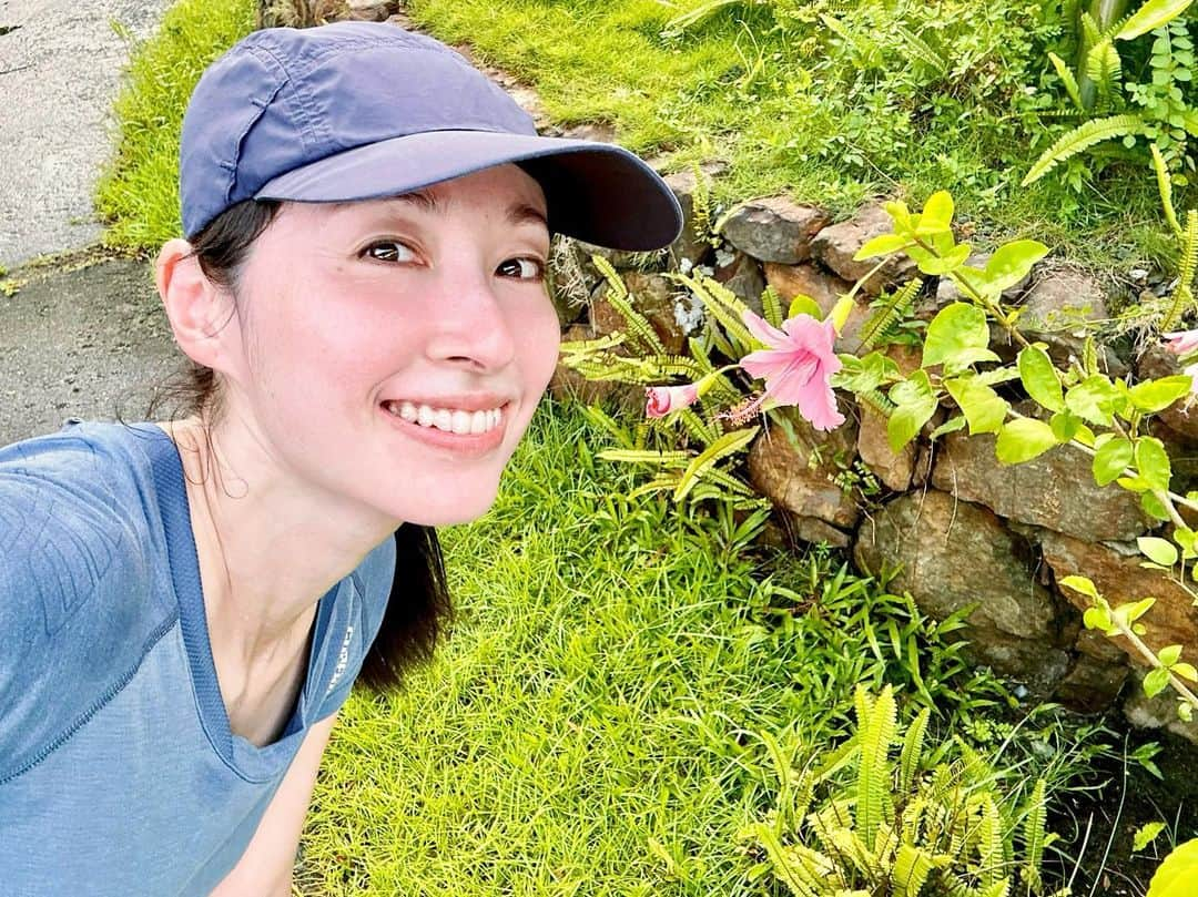 田中千絵のインスタグラム：「🧋台北生活🧋  4年ぶりに台風が台湾上陸。 幸い台北には直撃しなかったものの 私もここ数日は 自宅に引きこもっていました。  そして今朝、久しぶりに朝ランへ。 ハイビスカスがまだまだ元気に咲いていました( ´▽` )ﾉ  今回の台風では 台湾東南部の災害が特にひどかったです。 一日も早く日常の生活が戻るよう 心よりお祈りしています。 また、新たな台風も 日本に向かってるとのことなので みなさまもどうぞ 気をつけてお過ごしください！ . Beautiful morning! I met a cute hibiscus🌺🌺🌺 . 4年首次登陸的颱風。 雖然這次的颱風沒有直接撞到台北 但我這幾天也躲在家裡度過。  然後今早久違的去晨跑 也看到元氣滿滿的扶桑花了( ´▽` )ﾉ  這次的海葵颱風 台灣東南部的影響非常大 衷心希望東南部的朋友們早日能恢復正常生活。 新的颱風也開始往日本前進的樣子 請在日本的朋友們多注意一下哦！ . . . #台湾 #台灣 #taiwan  #台北 #台北 #taipei #ランニング #跑步 #running  #朝ラン #晨跑 #morningrun  #台北と東京の生活  #中国語」