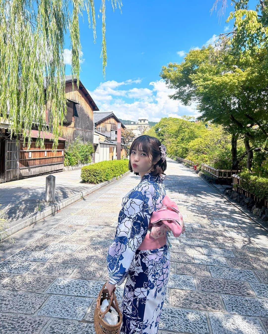 村島未悠さんのインスタグラム写真 - (村島未悠Instagram)「京都で浴衣👘✨」9月5日 21時21分 - happy_miyu0827