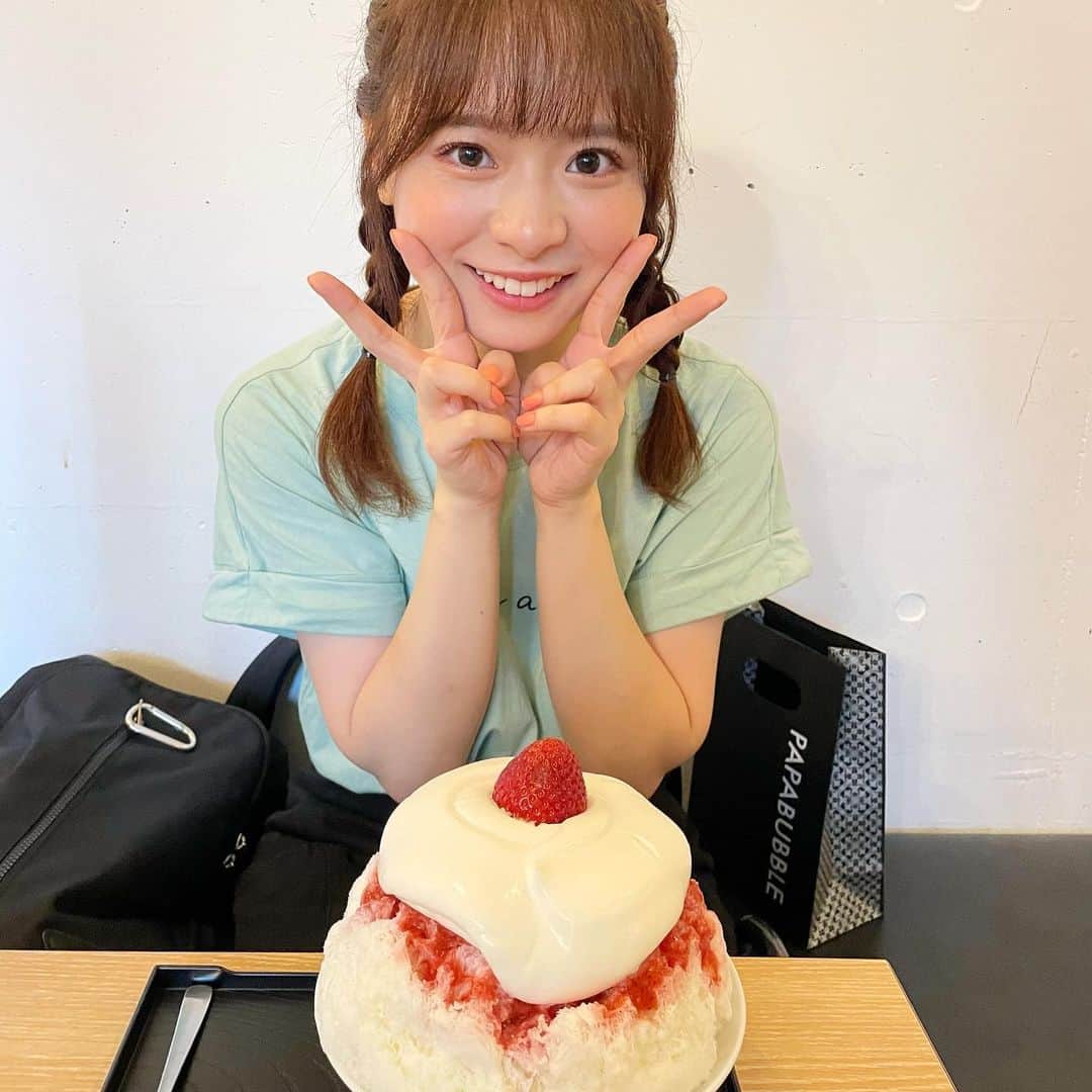 倉野尾成美のインスタグラム：「8月のかき氷一覧🍧✨ 全力で食べに行きました😇 #かき氷」