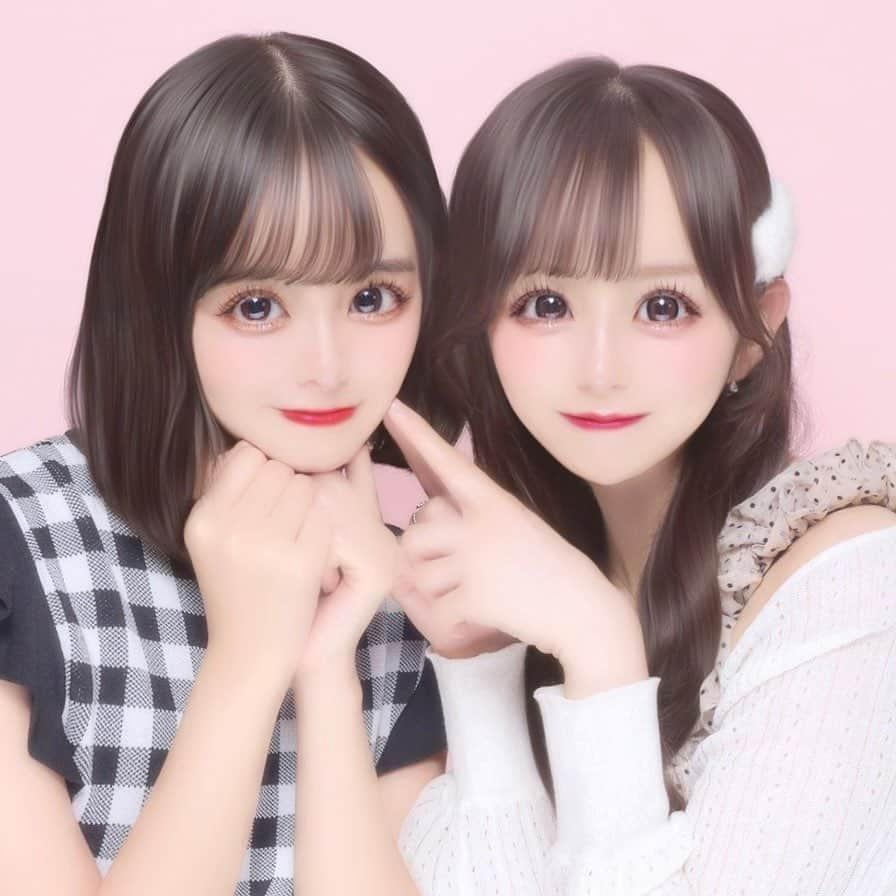 山﨑夢羽のインスタグラム：「. まゆちゃんとかわいいカフェ行ってきたよん( 🫶🏻'ᵕ' )  @kurihara__mayu   #虹のコンキスタドール さん  #虹コン さん  #栗原舞優 ちゃん  #かわいくてかわいくてたまらない  #クマちゃんタルトもかわいい #幸せ空間 #でした #まゆちゃん」