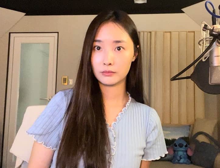 ウヒのインスタグラム：「이히히🎶🩵」