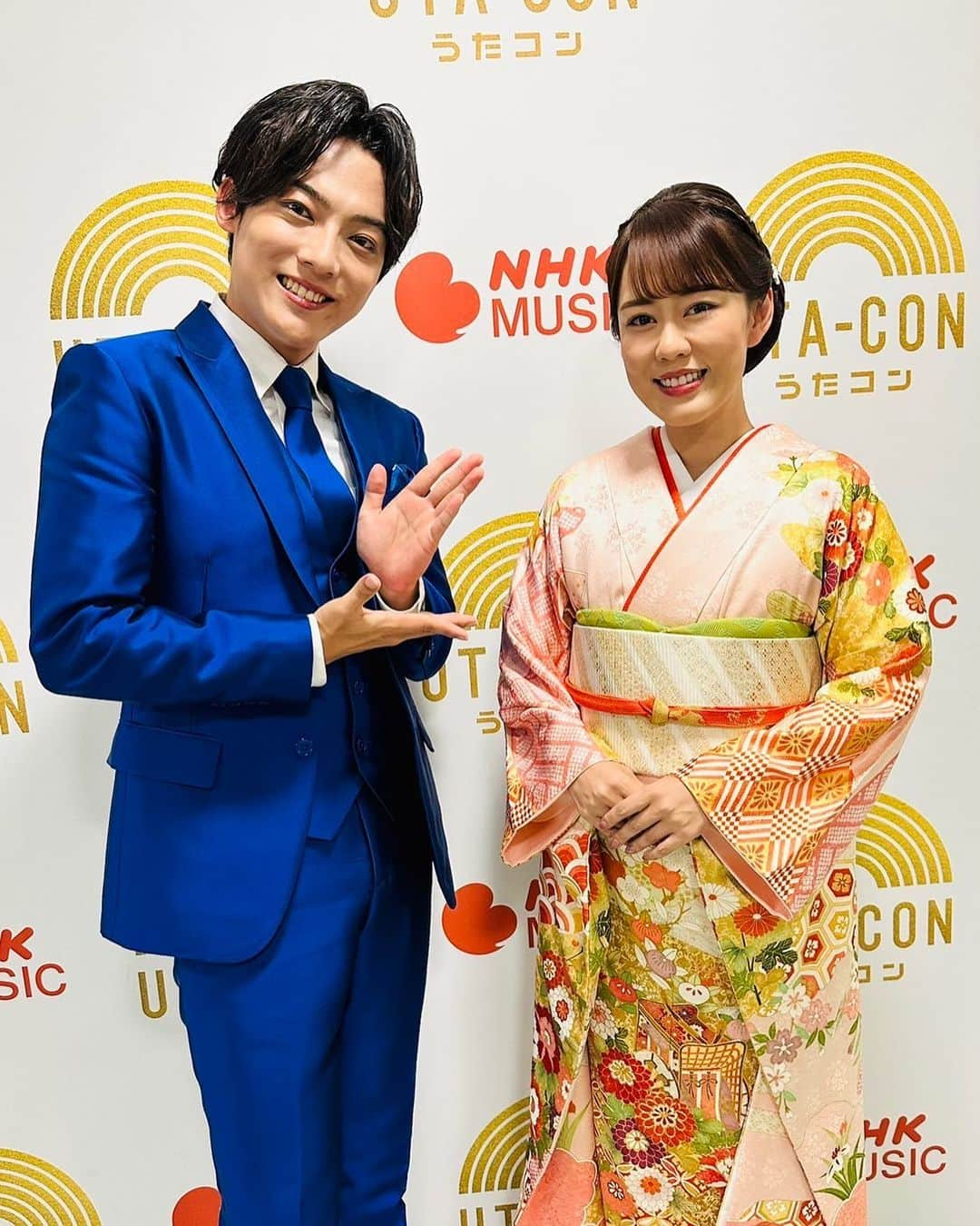 辰巳ゆうとのインスタグラム：「NHKさんの「うたコン」✨  ご覧くださった皆様！  ありがとうございました🙇‍♂️  #丘みどり さんと  #島倉千代子 さん、#守屋浩 さん が歌われた  「星空に両手を」✨  を歌わせていただきました！🌟  丘さん！ 本当にありがとうございました！🙇‍♂️  #うたコン」