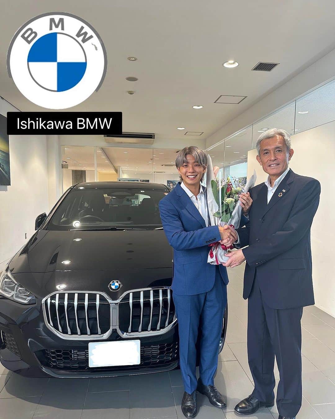 のインスタグラム：「I really appreciate for Ishikawa BMW being my sponsor 🙏🙏  Through this activity, we would like to continue to give dreams to children all over the world🌏🔥  Dream come true ✌️✌️✌️  石川BMWがスポンサーになってくれる事になって、とても感謝しています🙏  これからもこの活動を通して、世界中の子供に夢を与え続けたいと思います🌏🔥  夢は叶う✌️✌️  #bmw #ishikawabmw #石川bmw」
