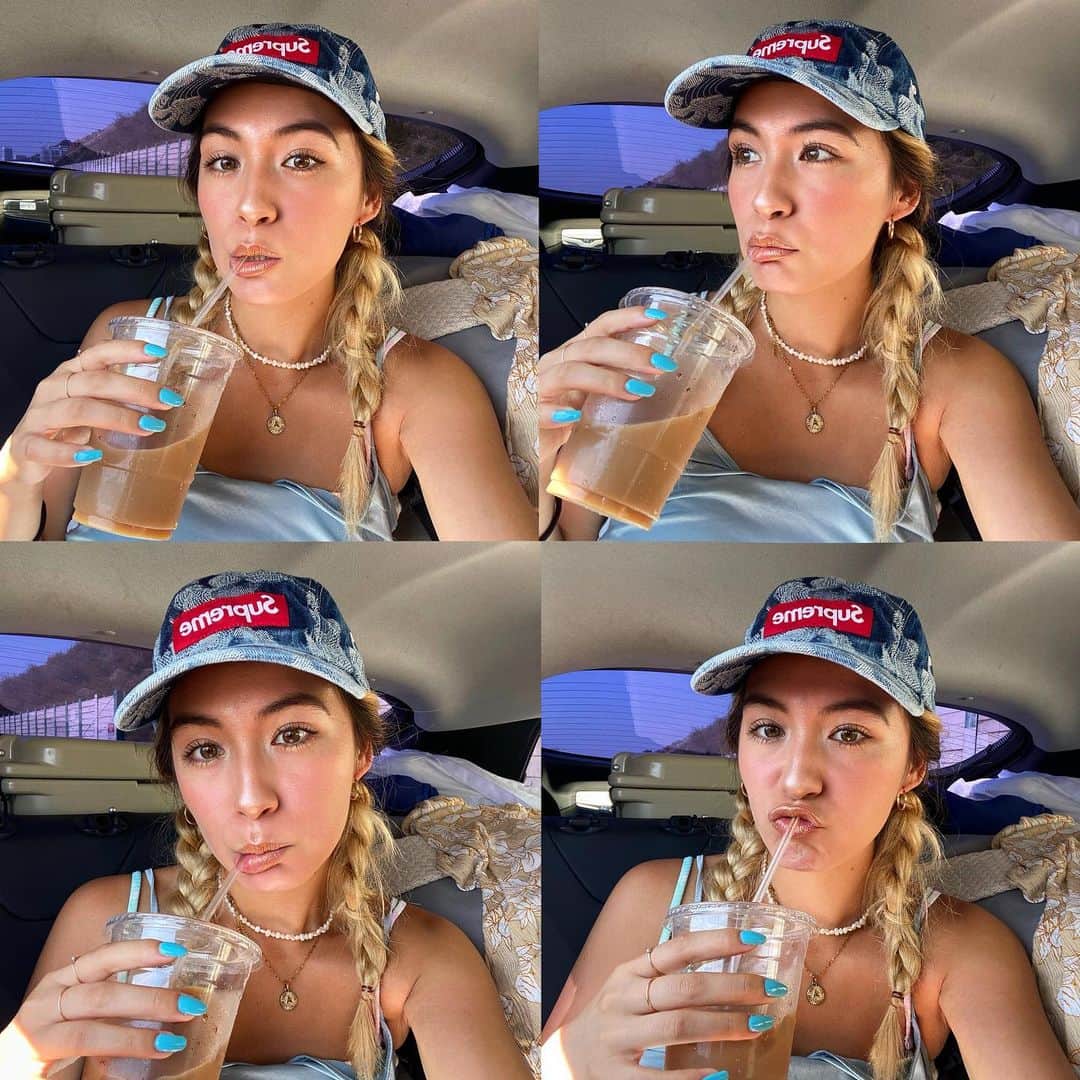 AMIのインスタグラム：「Today❣️🧢🌴🌞👙🥤」