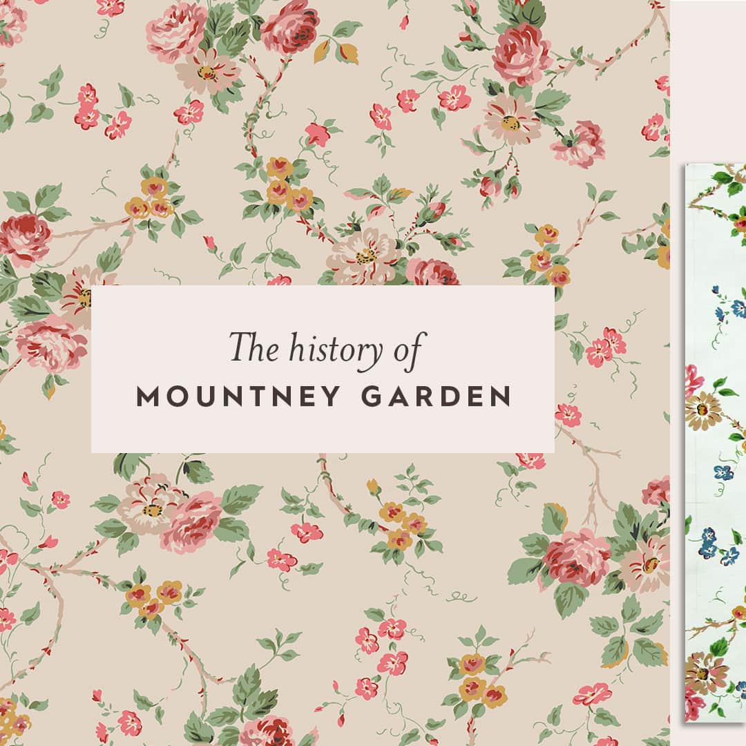 ローラアシュレイのインスタグラム：「Delving into the archive, we're exploring the history of some of the most iconic Laura Ashley prints that have relaunched for this season.⁣ ⁣ ⁣ ⁣ This striking floral print was previously used in the 1990s as part of the Laura Ashley Fashion Collection. Named after Laura Ashley's maiden name Mountney, the design illustrates climbing roses on trailing branches.⁣ ⁣ Shop all Mountney Garden pieces now.」