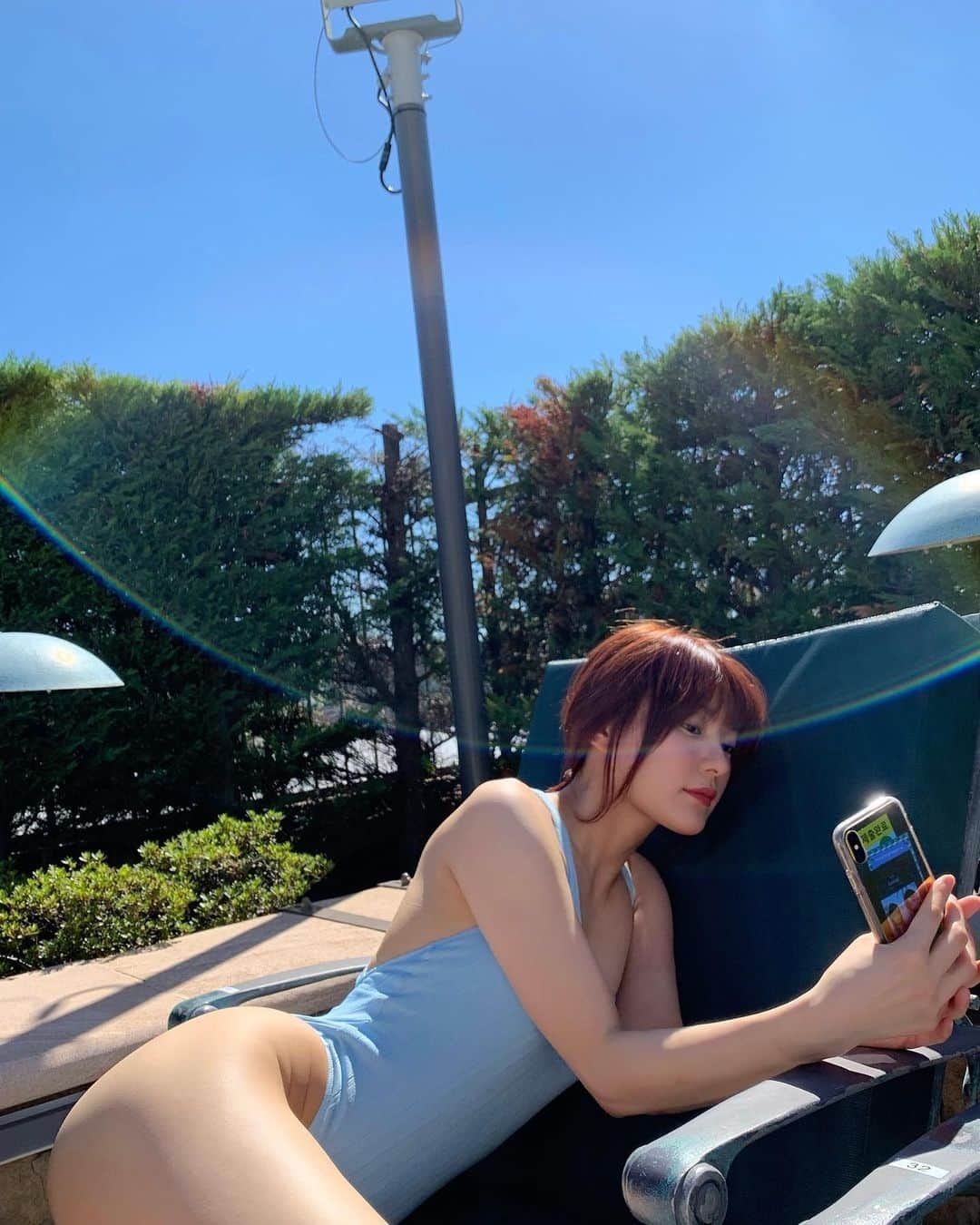 新田桃子のインスタグラム：「ギリギリで夏らしいことした👙☀️」