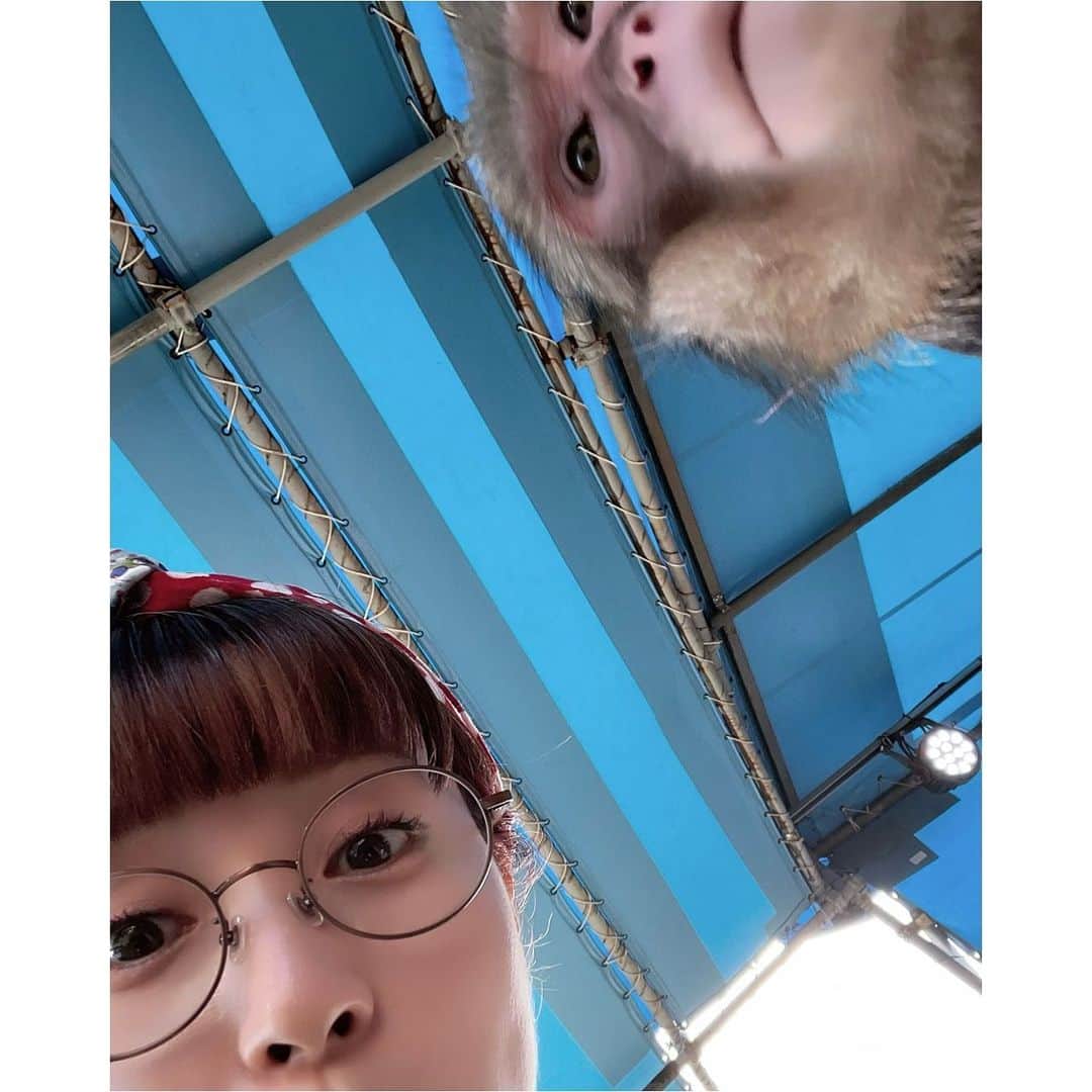 たかはしゆいさんのインスタグラム写真 - (たかはしゆいInstagram)「ツーショット❤️ お猿さんは、携帯画面を覗きにきたよ😆 ・ #牛久大仏 #ツーショット #🐒 #お猿さんのショーも見れた #日帰りドライブ #たかはしゆい」9月5日 18時51分 - t.yuirin