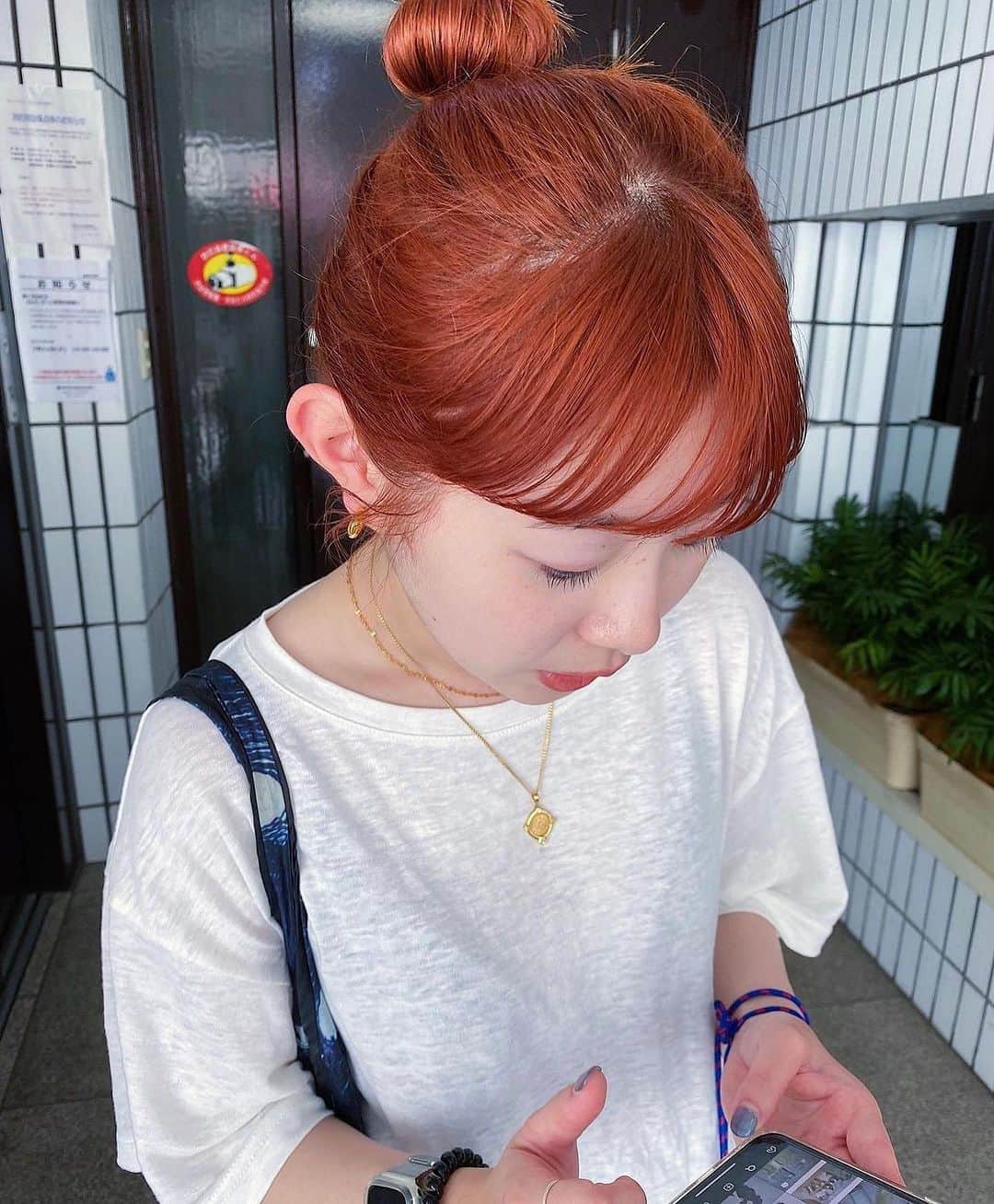 nanukさんのインスタグラム写真 - (nanukInstagram)「夏の初めのオレンジが懐かしい . hair/ @nanuk.makihara  . #guestnanuk」9月5日 19時11分 - nanukhair