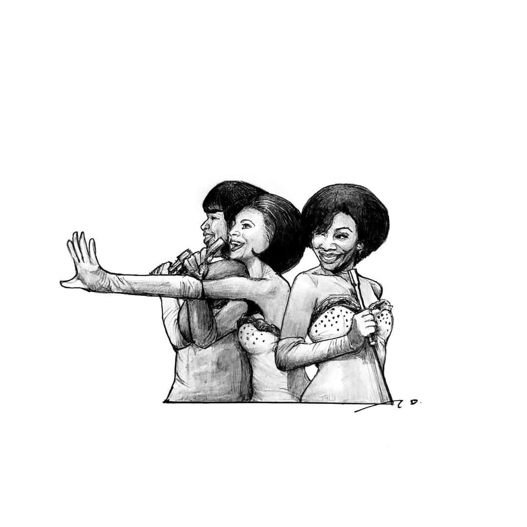 逢坂庵のインスタグラム：「23sketch0906 ・ ・ #cinema #movie #movieart #movieillustration #dreamgirls #jamiefoxx #beyonce #eddiemurphy #pencildrawing #portraitsketch #illustragram #monochrome #映画 #映画イラスト #鉛筆画 #人物画 #素描 #モノクロイラスト #ドリームガールズ #ジェイミーフォックス #ビヨンセ #エディマーフィー #映画好きな人と繋がりたい #academyawards #theoscars」