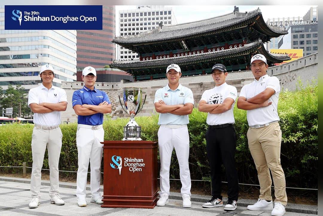  JGTO 男子プロゴルフツアーのインスタグラム：「今週の9月7日（木）から開幕する『Shinhan Donghae Open』！⛳️ 明後日の開幕に先立ち、本日公式記者会見が行われ、JGTOメンバーからは、初めて韓国を訪れた中島啓太と河本力が会見に出席🎤 今大会の意気込みを語ってくれました😄   【中島啓太のコメント】 「初めて韓国にきましたし、初めてのコースなので、明⽇練習ラウンドで情報を集めて、予選をクリアすることに集中して、最終⽇に優勝争いまで⾏けたらチャンスがあるかなと思います。 韓国のファンの⽅に会えるのが初めてなので楽しくトーナメントを回れたらいいなと思います」   【河本力のコメント】 「僕の武器は⾶距離なのでそこを⽣かして、優勝争いできるようにしっかりやっていきたいです。 僕も韓国が初めてなので韓国のゴルフファンの⽅にお会いできるのが楽しみですし、⽇本⼈ですが応援していただけると嬉しいです」   初めて訪れた韓国での2人の活躍が楽しみです！😊👍  #jgto #golftournament #男子ゴルフ #shinhandonghaeopen #河本力 #中島啓太」