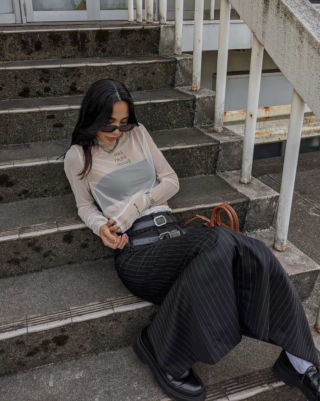 宮川由衣子さんのインスタグラム写真 - (宮川由衣子Instagram)「. お色気タトゥートップス🫣🫦💭 私はそう呼んでます。#ださぁ シンプルデザインで使いやすくてさりげなく女性らしい。 最高かよ！！！！ #fashion #outfit #ootd #aclent」9月5日 20時21分 - yuiko_miyagawa