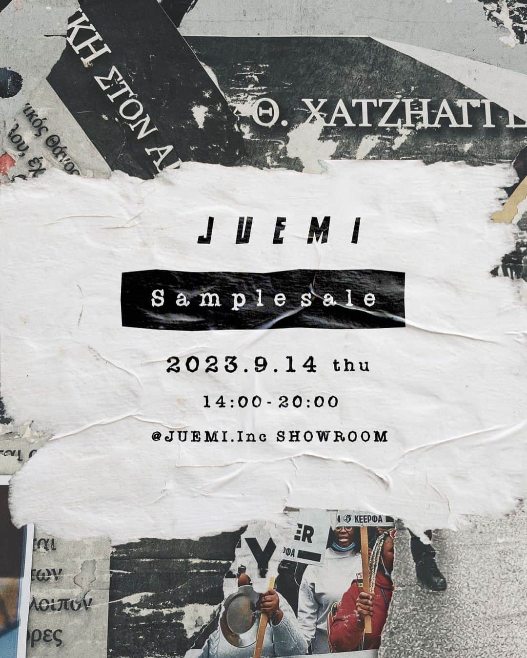 Juemiのインスタグラム：「JUEMI sample sale ＠JUEMI inc. showroom 9.14 (thu) 14:00-20:00  📍〒153-0044 2-16-26 Ohashi, Meguro-ku, Tokyo 153-0044, Japan 3rd Floor, Stylio Ikejiri Ohashi  #JUEMI」