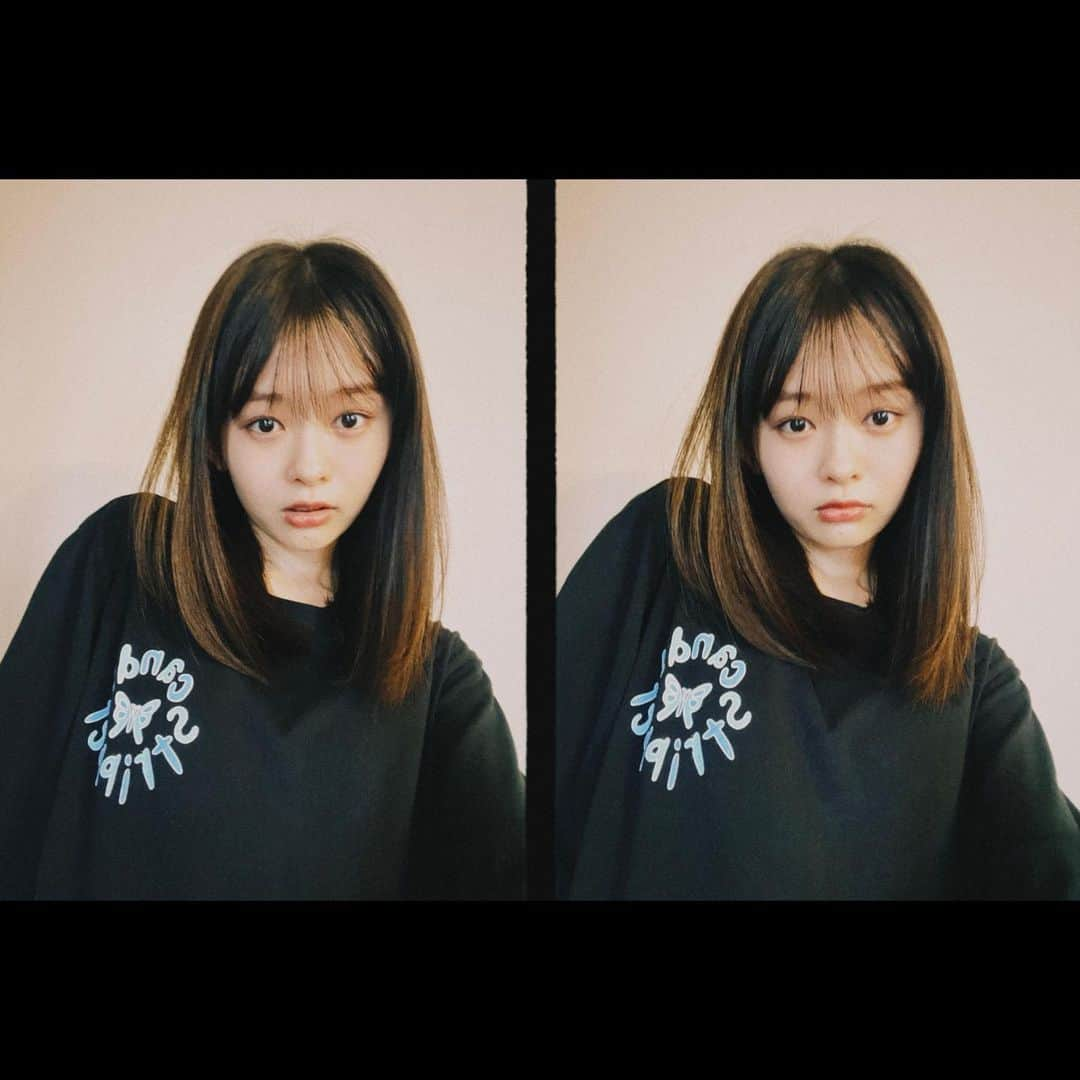 藤村木音のインスタグラム：「😉✌🏻  #jk3#ljk#fyp#Japan#girl#高校生#05 #私服#tシャツ#コーデ#Seventeen」