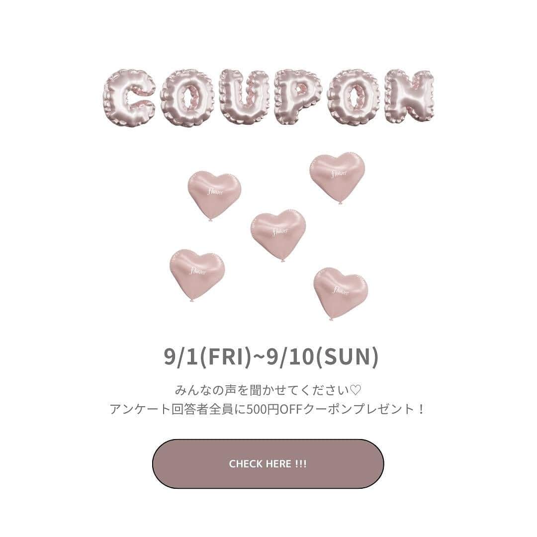 flower OFFICIAL WEB STOREのインスタグラム：「flower 2023AW start🌛❤︎☁️  9/1〜9/10の期間中flower2023 awの立ち上がりに際しお客様アンケートを実施します💭 ご回答者様全員にメンバーズ会員500ptをプレゼント💫 詳細はtopのURLからご覧ください❤️🩷」