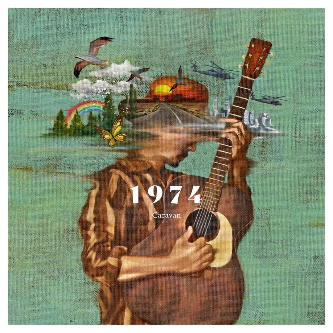 Caravanのインスタグラム：「Caravan   New Album「1974」  歌物アルバムとしては3年ぶりの作品です。  9/13 配信リリース  10/9 日比谷野音からCDの販売を開始します！  収録曲  01.惑星　 02.Kid 03.Timeless Dreamer  04.新しい星(Acoustic)　 05.ミチノウエ　 06.夜間飛行　 07.Road Movie  08.扉の向こう  09.Oh Brother  10.Just Another Day  11.My Favorite Things  12.Cosmic Gypsies  Slow Flow Music Crewに  解説動画をアップしました。  良かったら覗いてみてください。  Coming Soon !!」