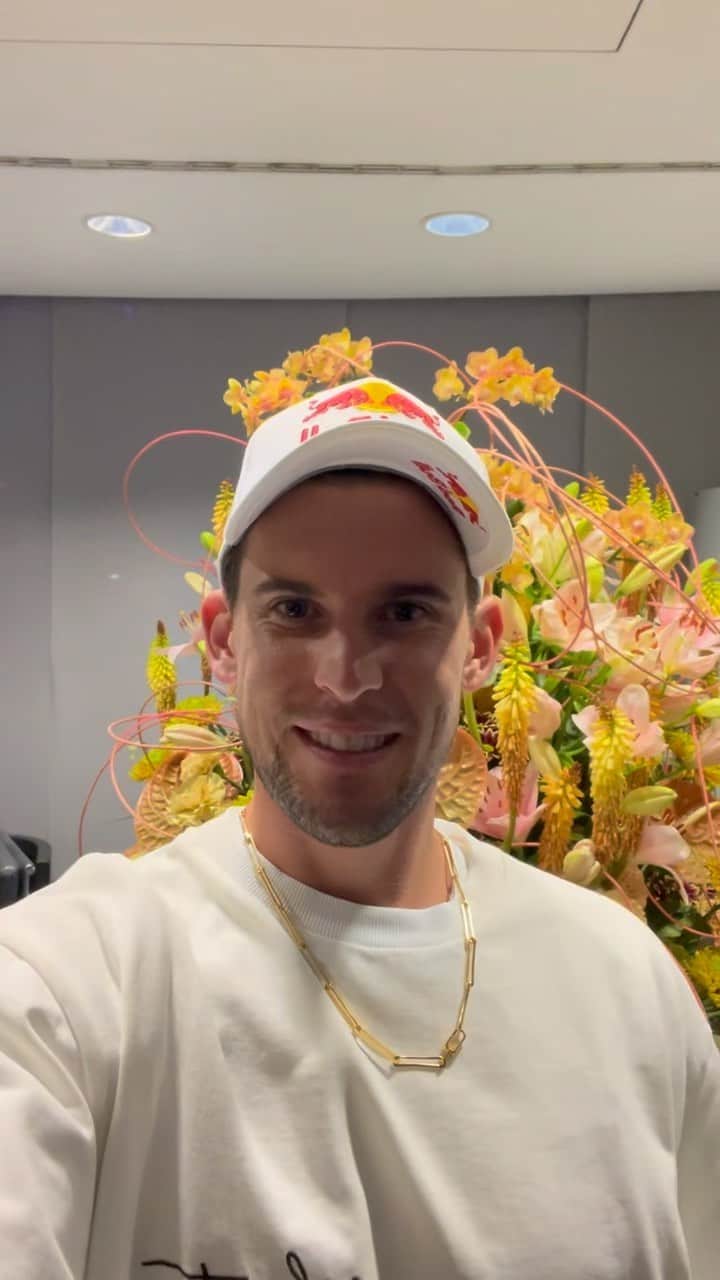 ドミニク・ティエムのインスタグラム：「Thank you for all the birthday wishes! I appreciated every single one of them! 🙏❤️  Short update: I am in Salzburg and some health checks have been done. I’ll give you an update as soon as I know more!  See you soon!」
