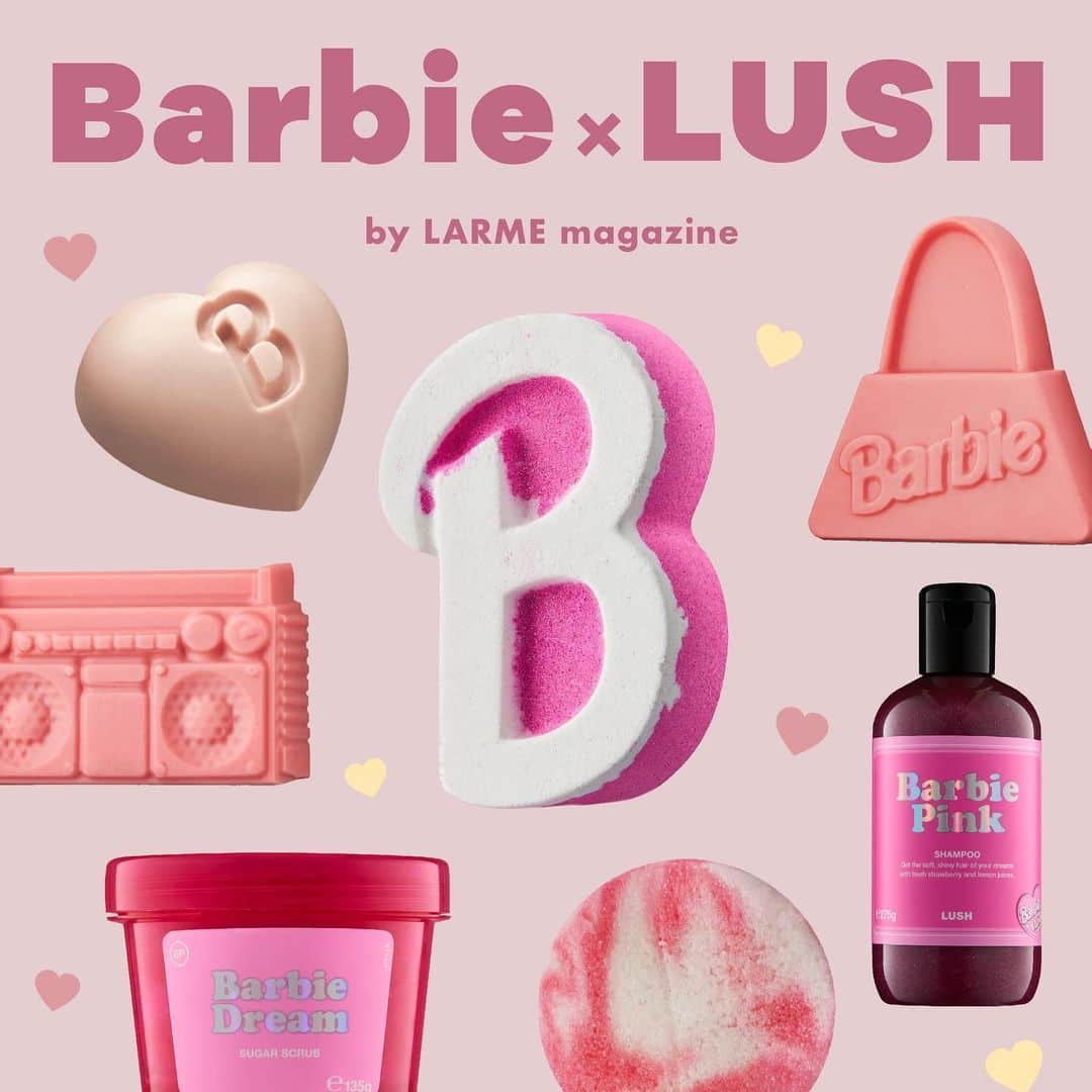 LARMEさんのインスタグラム写真 - (LARMEInstagram)「// 𝐭𝐨𝐝𝐚𝐲’𝐬  𝐭𝐨𝐩𝐢𝐜𝐬 ☟︎♥︎ 《 🎀Barbie×LUSH🛁 》  9/8(金)発売🛼🤍🫧 BarbieとLUSHがコラボした バスボムやソープが登場！  バスタイムも 大好きなピンクに囲まれて💓💞💗  公式オンラインストアでは 先行発売中！  かわいい！と思ったら 保存して参考にしてね🎀  #LARME #larmemagazine #fashionmagazine #ラルム #雑誌 #ファッション絵本 #barbie #lush #バービー #ラッシュ #バスボム #入浴剤 #バスソープ #ボディソープ  #バスタイム #お風呂 #おふろ #バスタイム美容」9月5日 20時56分 - larmemagazine