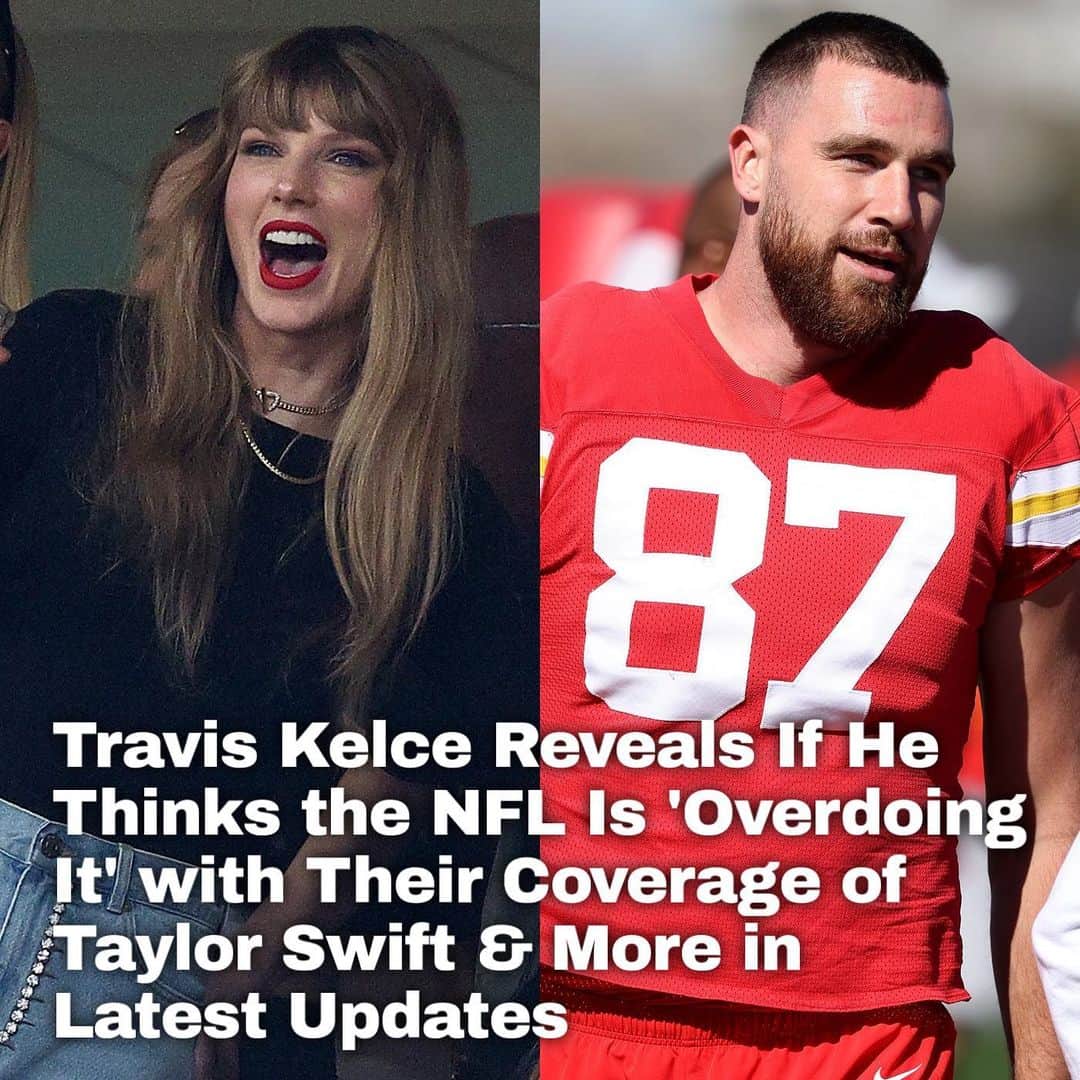 Just Jaredさんのインスタグラム写真 - (Just JaredInstagram)「Travis Kelce was asked if he thinks the NFL is "overdoing it" by showing Taylor Swift and her friends on camera during games, plus so much more in a big update (which also includes the 2 people Travis credits for the romance blossoming, why the relationship might not be full-steam ahead right now and more.) Tap this photo at the LINK IN BIO for the new quotes and details. #TaylorSwift #TravisKelce Photo: Getty」10月5日 0時50分 - justjared