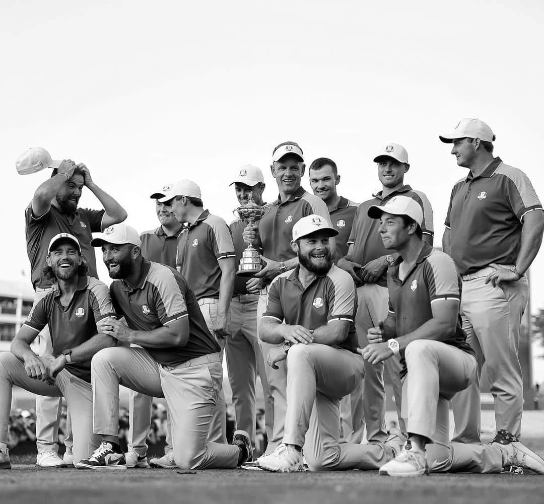 ティレル・ハットンのインスタグラム：「Squad 💙💛 @rydercupeurope」