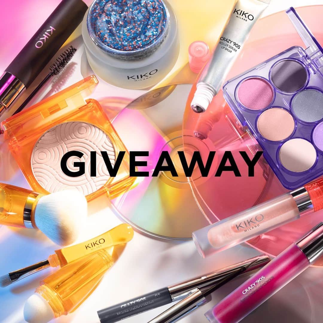 KIKO MILANOさんのインスタグラム写真 - (KIKO MILANOInstagram)「GIVEAWAY ALERT: Indulge in a colorful side of beauty! Here’s your chance to win a hamper of #KIKOCrazy90s goodies worth over £175! 💿💜⁣ Here’s how to participate:⁣ - Like the giveaway post on Instagram⁣ - Tag 3 friends in the comments⁣ - Make sure you’re following @kikomilano on Instagram⁣ 3 winners will be picked randomly & announced on IG stories! Giveaway ends 09/10/2023 23.59 CET, rules here: https://bit.ly/KIKOCrazy90sGiveaway ⁣ ⁣」10月5日 1時00分 - kikomilano