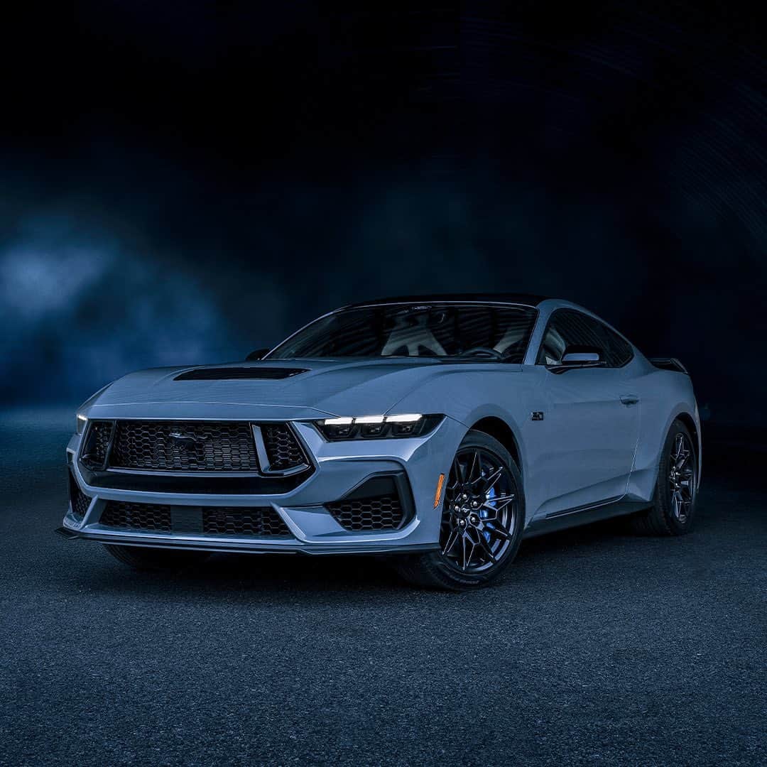 Fordのインスタグラム：「“I would say my favorite part of the 2024 Ford Mustang® is that beautiful long hood and the teardrop cabin. I think it’s iconic, it’s part of Mustang and its heritage back to 1964. The silhouette is just so beautiful, but muscular and tough at the same time.” —Chris Stevens, 2024 Ford Mustang Exterior Designer  Disclaimer: Preproduction model shown.」