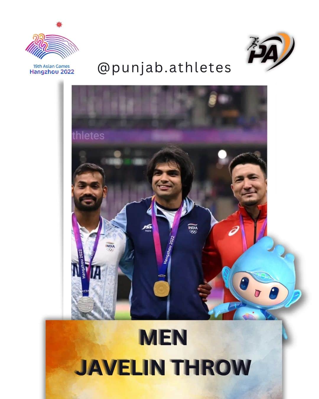 ディーン元気のインスタグラム：「Asian Games 2023 Hangzhou China 🇨🇳  Men Javelin throw  #AsianGames2022 #AsianGames #SKIndianSports #Athletics  #trendingnow #viralreels #asiangames #2023 #longjump #athleticscholarship #indianathlete #indianarmy #workhard #workworkworkworkwork #explorepage# #」