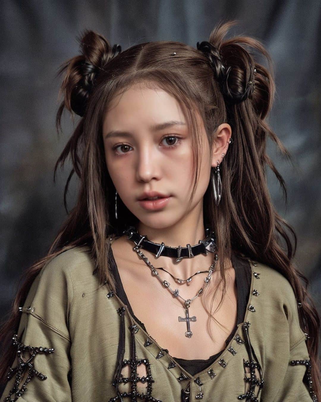 Hanaさんのインスタグラム写真 - (HanaInstagram)「・ 流行りのやつやってみた🎞   EPICKの90sアメリカバイブス🇺🇸🗽   なんか顔そのまんまのやつ混じってるww😂  何枚目が好き？？💓  #EPICK #90style #イヤーブック #aiフィルター #ハイスクール #aiイヤーブック #イメチェンしました #aiyearbook」10月4日 17時49分 - hana.nyanya