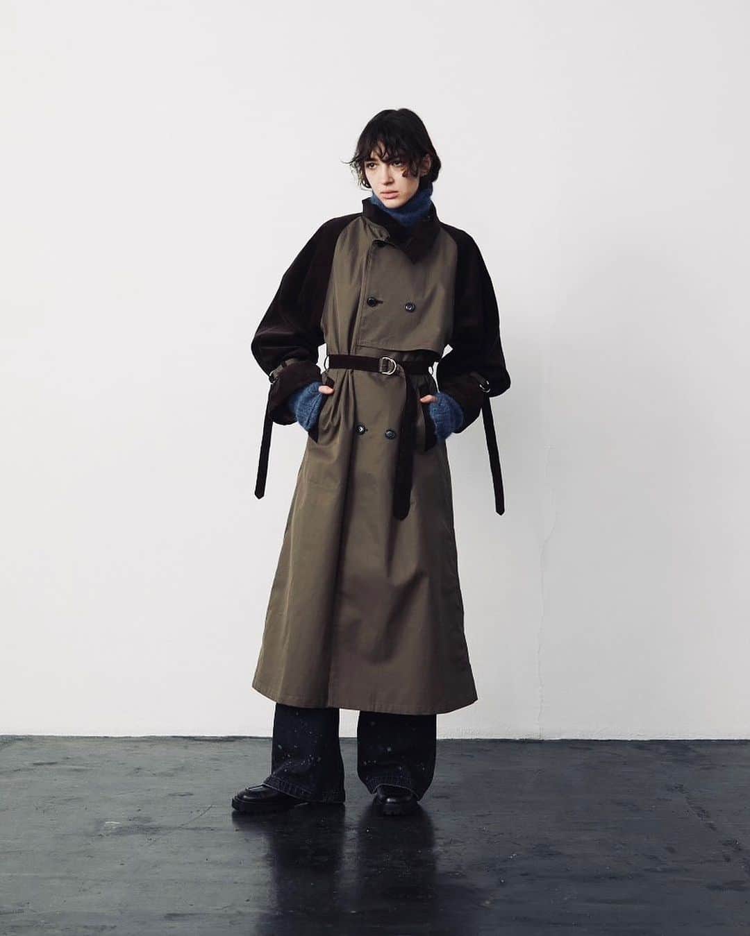 フィル ザ ビルのインスタグラム：「NEW ARRIVAL 【FILL THE BILL】 season / 2023aw women’s item / STAND COLLAR TRENCH COAT  #fillthebill #fillthebill_mercantile」