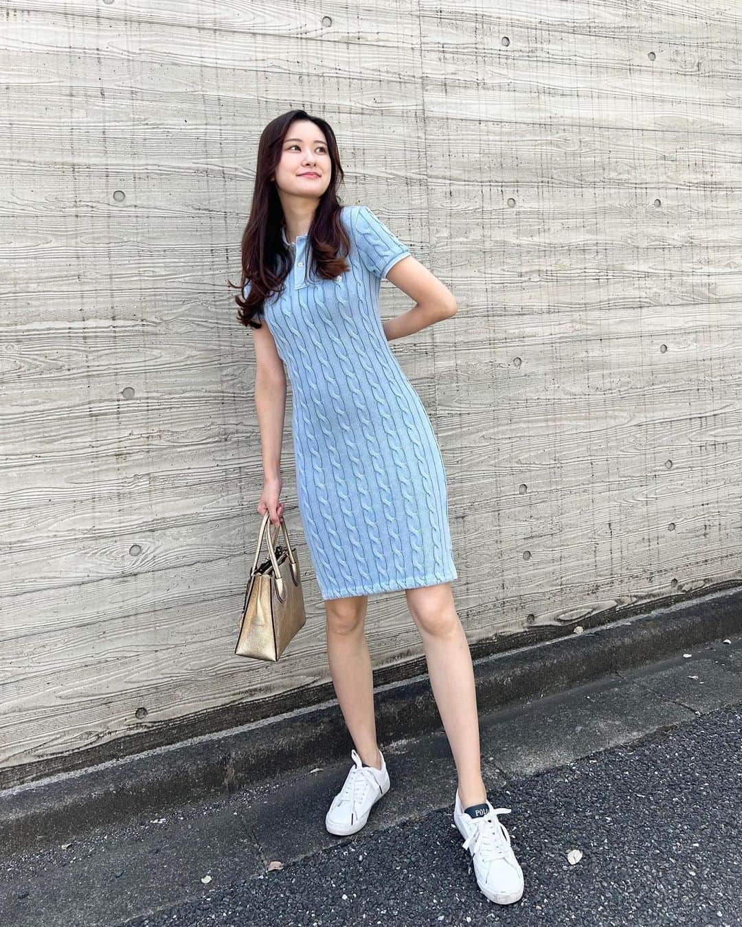 増田紗織のインスタグラム：「🩵  #todays #ootd #アナウンサー」