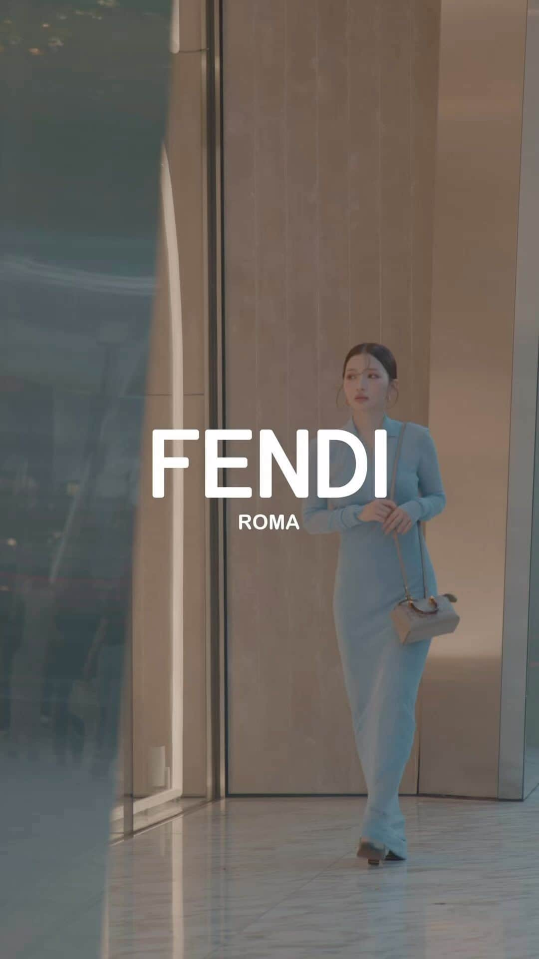 南りほのインスタグラム：「FENDI x droptokyo  hair make @imutan_makeup 💙  @fendi  @drop_tokyo   #fendi #fendibytheway」