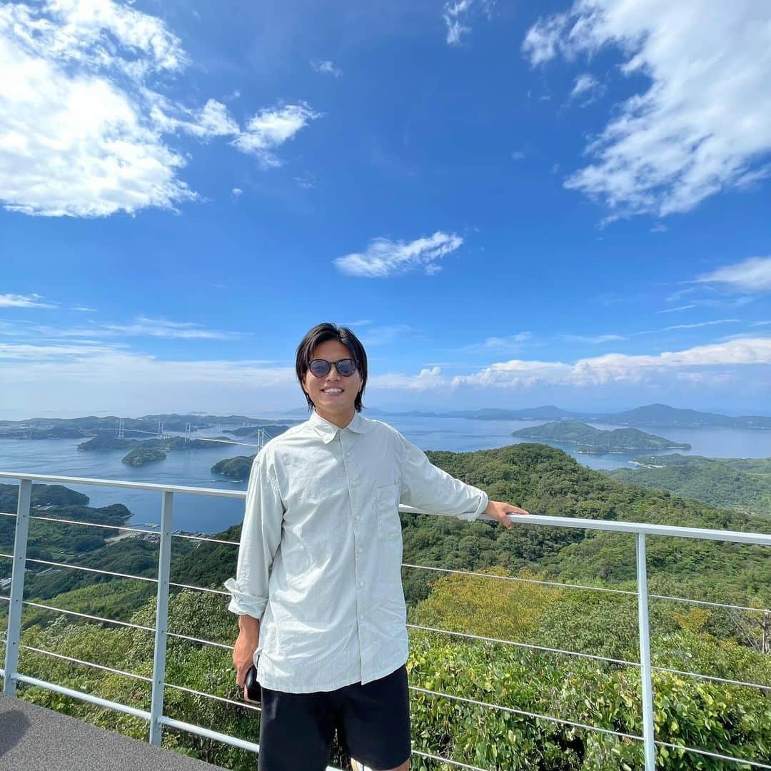 濱口草太のインスタグラム：「いつか日本一周してみたい🌤️  素敵な景色見てエネルギーもらいました☝️  #dayoff #onlygoodvibes」