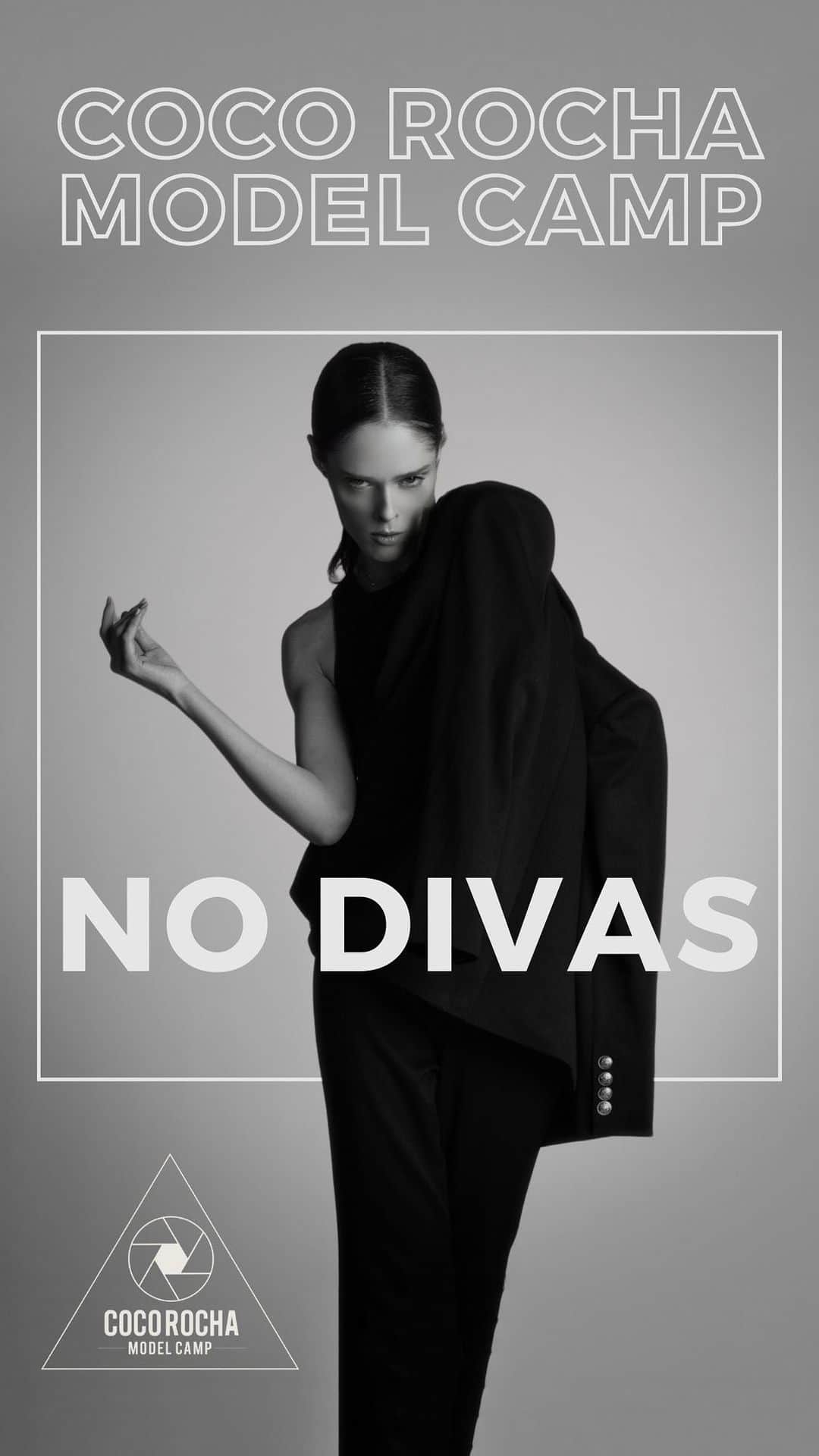 ココ・ロシャのインスタグラム：「As @cocorocha says, creating powerful fashion images is always a team sport. While the model may take center stage, it’s truly a collaborative effort involving the entire team. At CRMC we have a strict “No Diva” policy and that mindset permiates all we do. Regardless of their level of success, our students live by Coco’s other favorite mantra “Its nice to be important, but its more important to be nice.”」