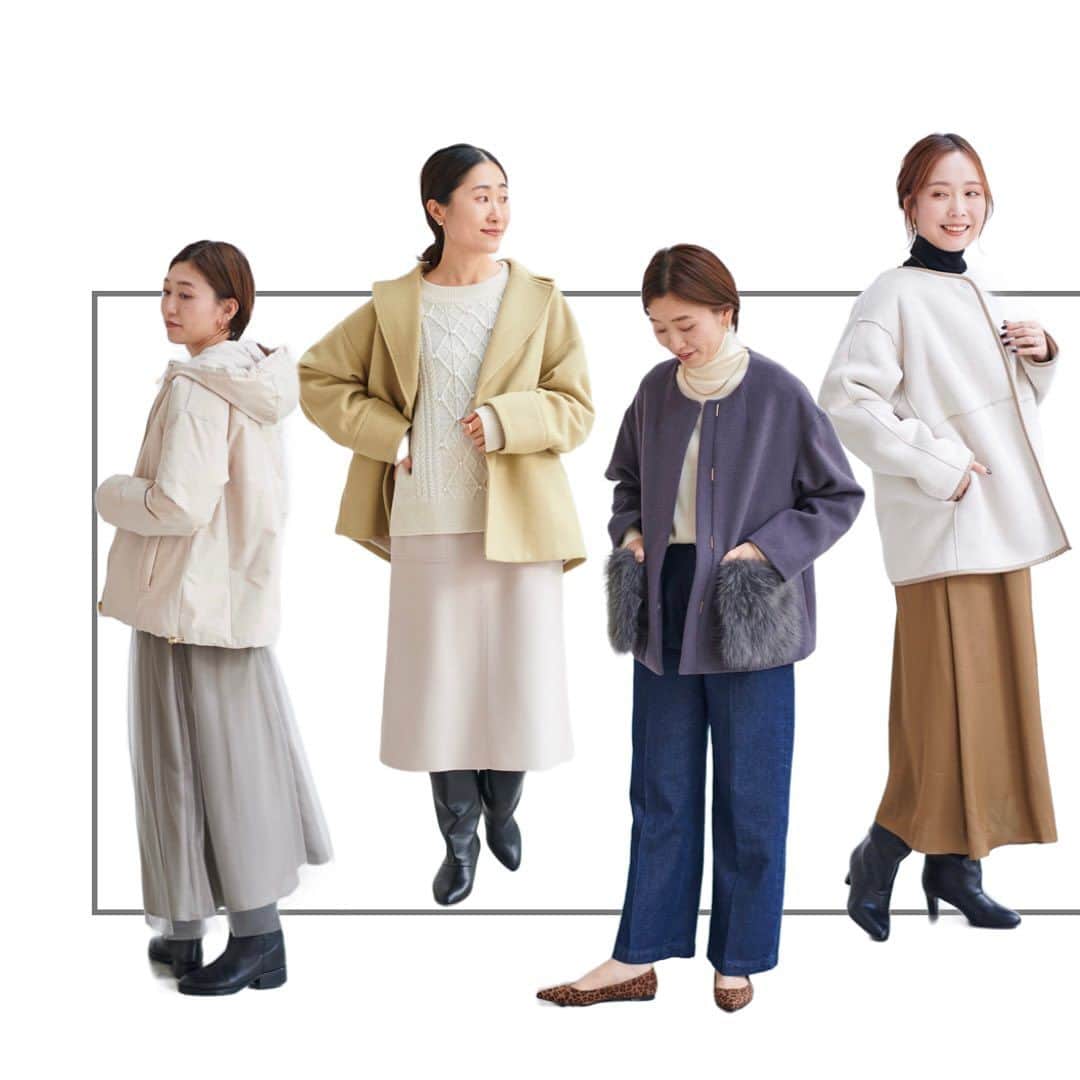 le. coeur blancのインスタグラム：「. ［ 𝗢𝘂𝘁𝗲𝗿 𝗖𝗼𝗹𝗹𝗲𝗰𝘁𝗶𝗼𝗻 ］ ⁡ 今年登場する冬アウターから 12アイテムをずらりとご紹介します◎ ⁡ 様々な素材感やシルエットからチェックして あなた好みのアウターを見つけてくださいね🧥 ⁡ ⁡ | item | ⁡ ☑︎ 9/12 リバーシブルフェイクムートンジャケット ¥17,600 no. 3038075900 shop : 10/10(火)入荷予定 online store : 準備が整い次第販売開始 ⁡ ⁡ ☑︎ 10/12 ビーバービッグカラーショートコート ¥44,000 no. 3038074700 shop : 11/17(金)入荷予定 online store : 準備が整い次第販売開始 ⁡ ⁡ ☑︎ 11/12 ファーポケットノーカラーショートコート ¥29,700 no. 3038075803 shop : 10/16(月)入荷予定 online store : 予約販売中 ⁡ ⁡ ︎☑︎ 12/12 リバーシブルフードショートダウン ¥25,300 no. 3038075804 shop : 11/3(金)入荷予定 online store : 予約販売中 ⁡ ⁡ _____________________ < 𝗶𝗻𝘀𝘁𝗮 𝗹𝗶𝘃𝗲 𝘀𝗰𝗵𝗲𝗱𝘂𝗹𝗲 > 10/6(金)、10/13(金)、10/20(金)、10/24(火) ⁡ ※日時は変更になる場合もございます。 　詳しくは前日のストーリーズでお知らせします。 ⁡ ⁡ ⁡ ⁡ ⁡ ⁡ ⁡ ⁡ ⁡ ⁡ ⁡ ⁡ ⁡ ⁡ ⁡ ⁡ ⁡ ⁡ ⁡ ⁡ ⁡ ⁡ ⁡ #lecoeurblanc #ルクールブラン #le_23aw #autumn #winter #le_web #coat #outer #outercollection #冬アウター #冬コート #アウター #コート #ウールコート #ノーカラーコート  #ファーポケット #ムートン #ダウン #ダウンコート #ショートダウン」