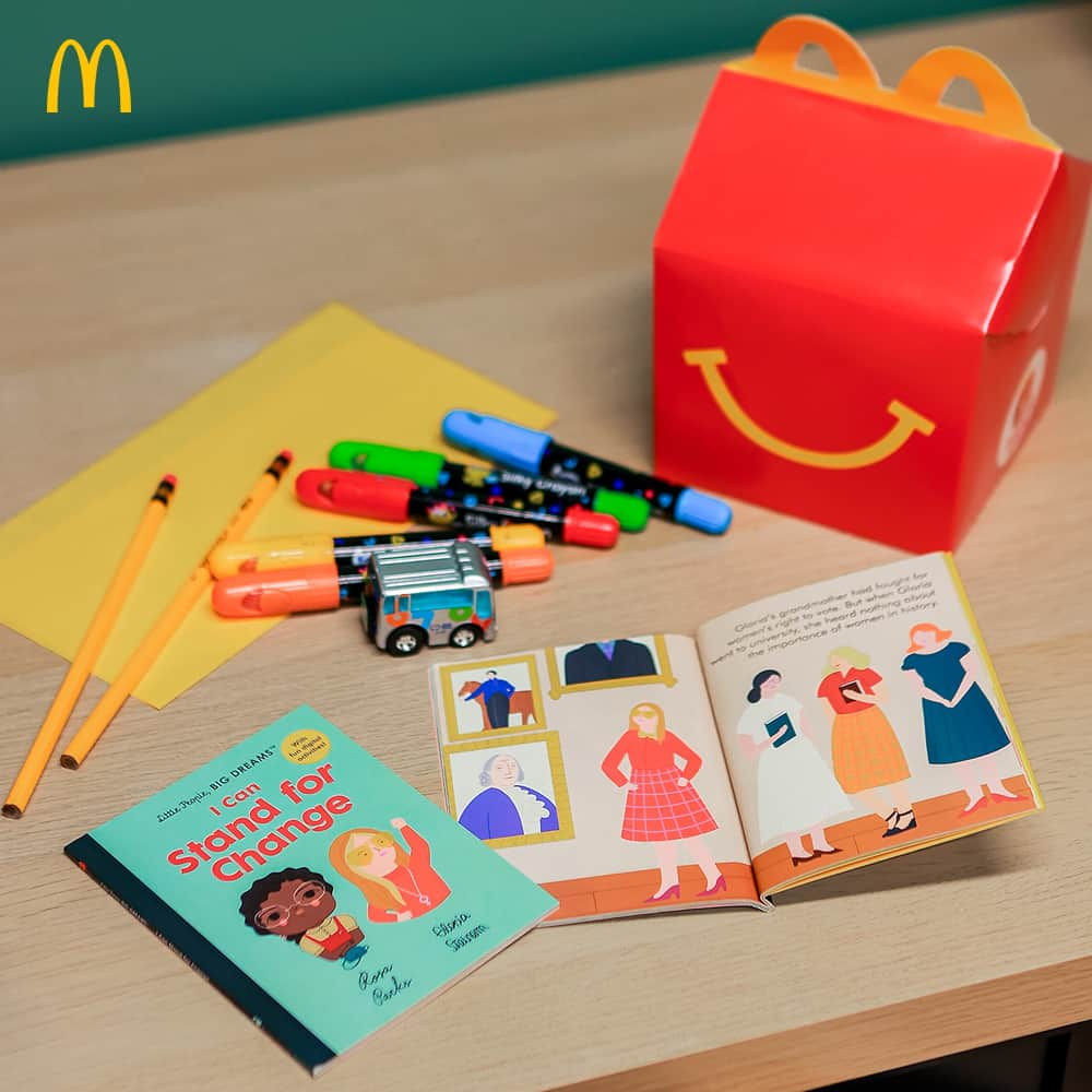 McDonald's Philippinesのインスタグラム：「Get your kids the “I Can Stand for Change” Happy Meal Readers book and be inspired to do great things! 🙌🏽   Order via McDelivery today.」