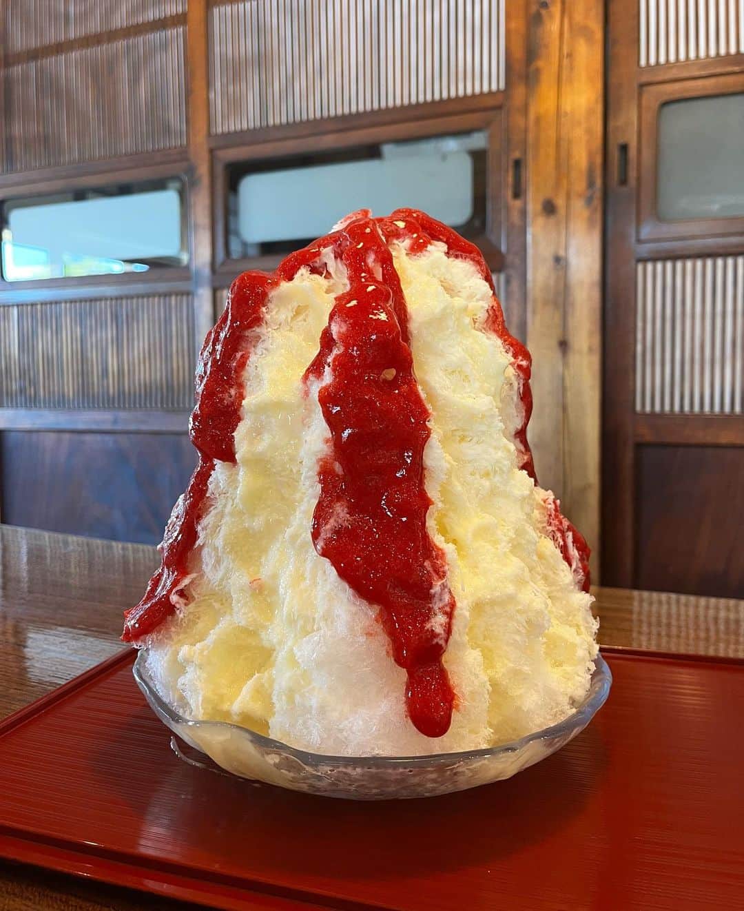 TOKOのインスタグラム：「夏を振り返って結局今年もそこまでかき氷食べれなかったな。と反省  来年はもうちょっとゴーラーとしての活動範囲を 広げていこうかな  個人的今年の優勝は、Denny's【氷はちみつ檸檬ミルク】 レモンの酸っぱほろ苦さに蜂蜜とミルクが最高に合っていて 柑橘好きには堪らなかったです。  Denny'sさんありがとう来年も楽しみにしています。✴︎ 🐝」