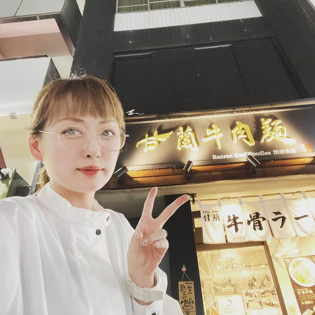 脇田唯さんのインスタグラム写真 - (脇田唯Instagram)「🍜  甘蘭  牛骨ラーメン♥ あっさり、ウマウマ(　´ω`)  #渋谷ラーメン #牛骨ラーメン #甘蘭牛肉麺渋谷本店」10月4日 20時52分 - post_yui