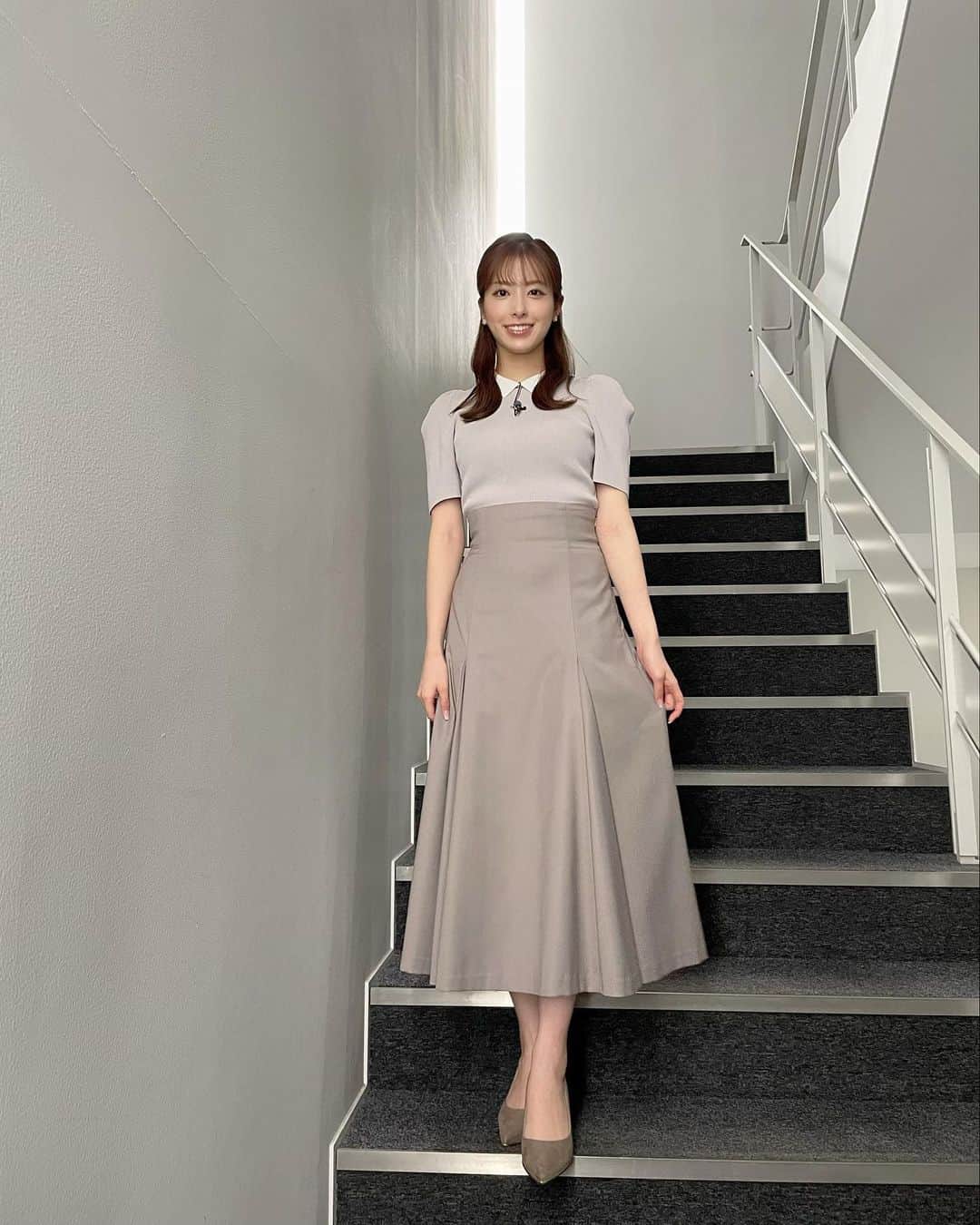のインスタグラム：「.  tops @celford_official  skirt @noela_official   9/28 スーパーJチャンネル」