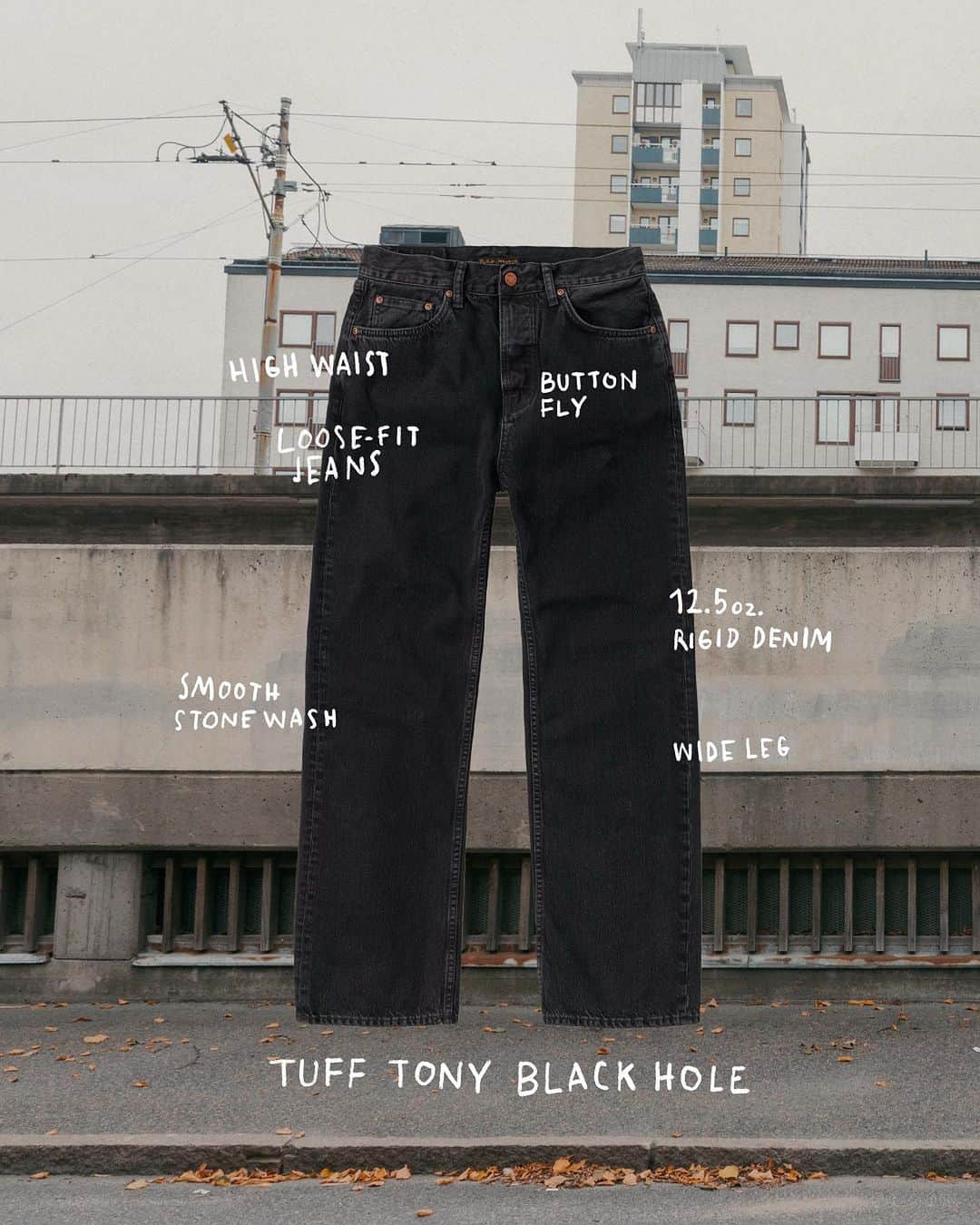 ヌーディージーンズさんのインスタグラム写真 - (ヌーディージーンズInstagram)「Meet Tuff Tony Black Hole 🕳️  #NudieJeans #CreateTomorrowsVintage」10月4日 21時31分 - nudiejeans