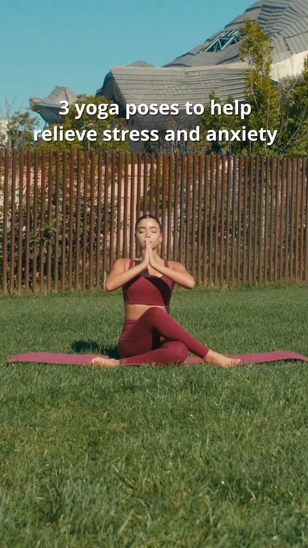 adidas Womenのインスタグラム：「Find inner peace and release stress and anxiety with the practice of yoga poses 🧘‍♀️」