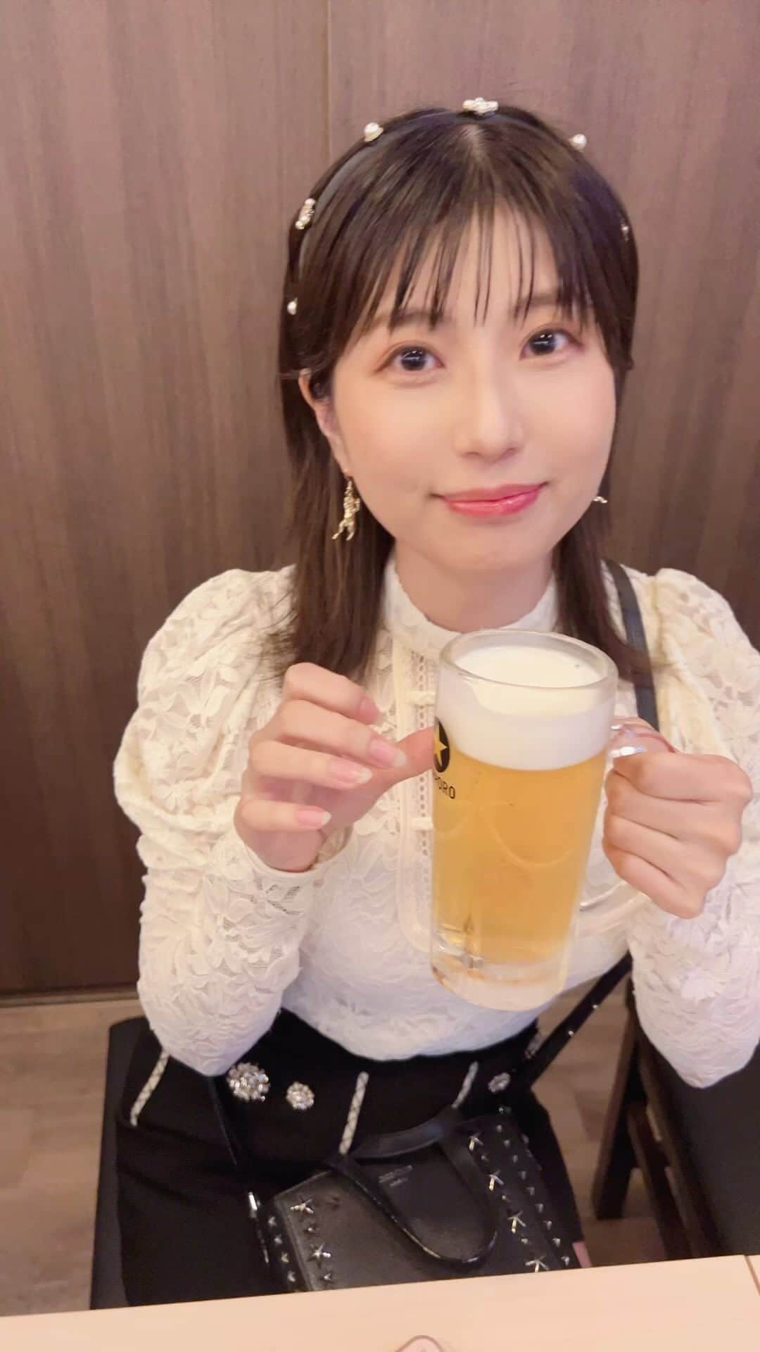 天野麻菜のインスタグラム：「ビール女子。3620」