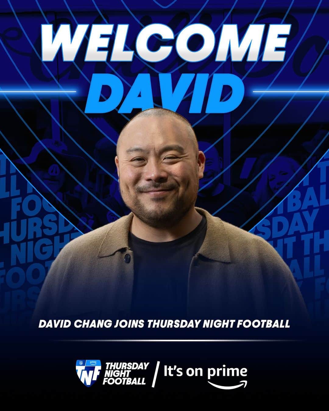 のインスタグラム：「Food and football – a perfect combination! 🏈   We are teaming up with award-winning chef and entrepreneur @davidchang for exclusive food-focused features, plus a new Black Friday Football culinary tradition!🧑‍🍳」