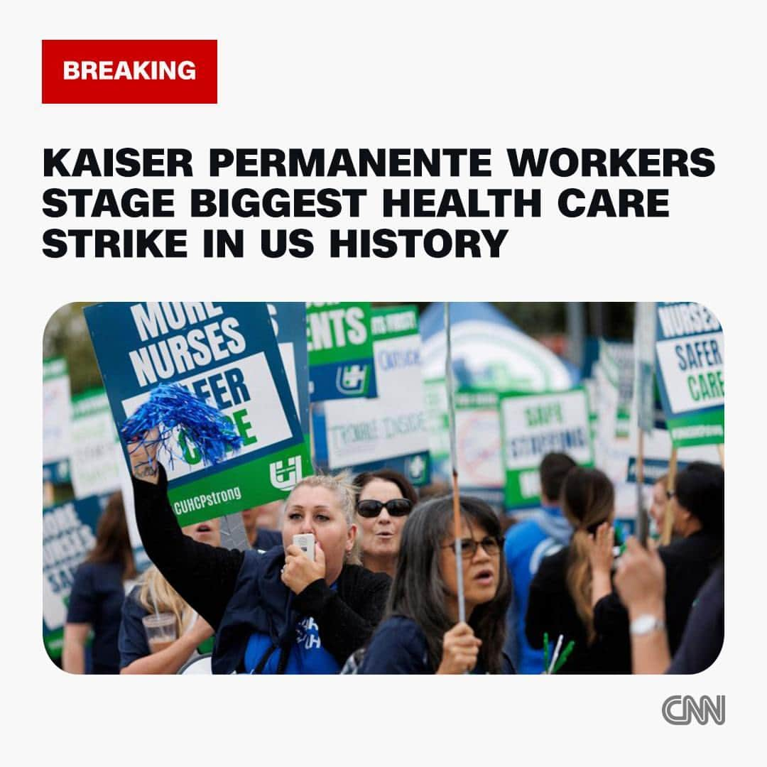 CNNさんのインスタグラム写真 CNNInstagram More than unionized employees of Kaiser Permanente one