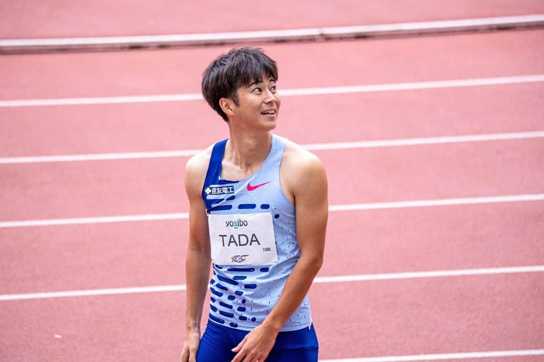 多田修平のインスタグラム：「シーズンラストは国体💪 結構集中して、優勝はもちろんタイムも狙うつもり。  ※お写真→@chibeeeev」