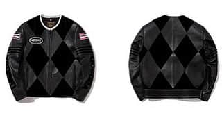 バンソンのインスタグラム：「Our diamond jackets and suede bone jackets will be releasing soon at @hideandride_official in South Korea. Stay tuned for the official release date. #vansonleathers 🏍️  (THESE JACKETS WILL BE SOLD AT @hideandride_official IN SOUTH KOREA ONLY) #korea」